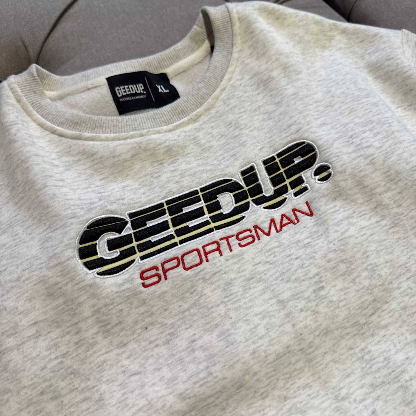 Geedup Sportsman Crewneck 'Marle White Black' (Second hand)
