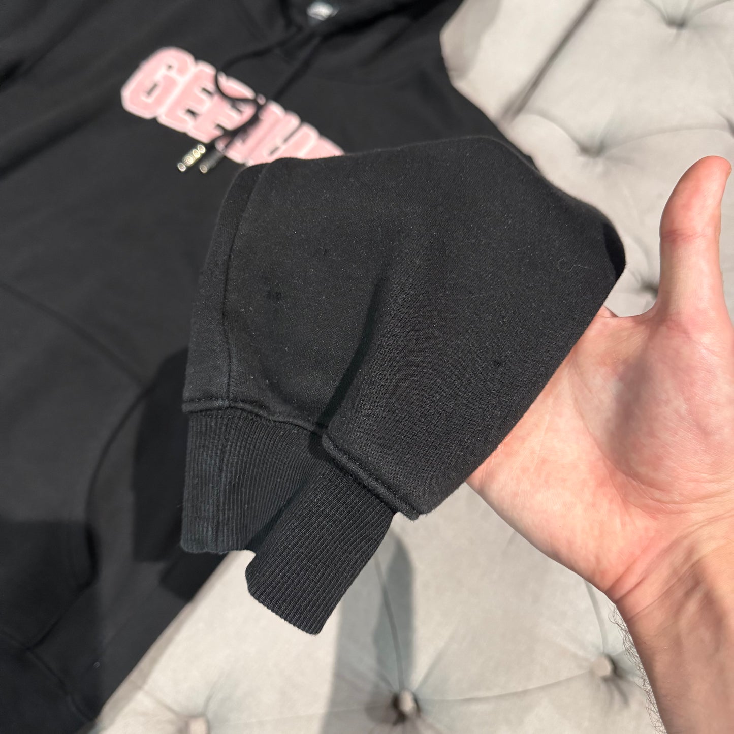 Geedup Play For Keeps Hoodie 'Pink Black' (Second hand)