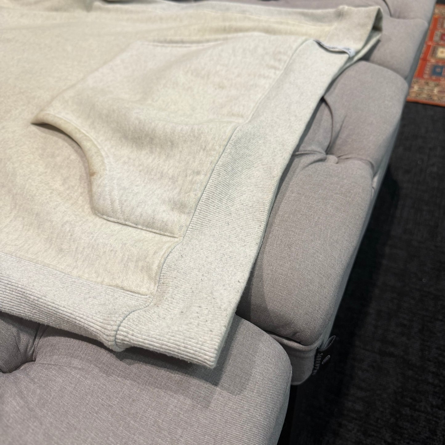 Geedup Play For Keeps Hoodie 'Off White/Marle Grey' (Second hand)