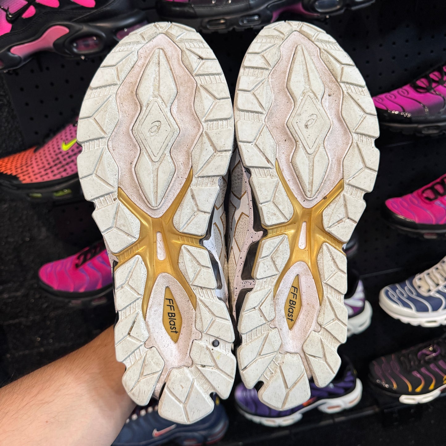 Asics Gel-Quantum 360 7 Knit Tokyo Neon 2.0 'White Black Pure Gold' (Second hand)