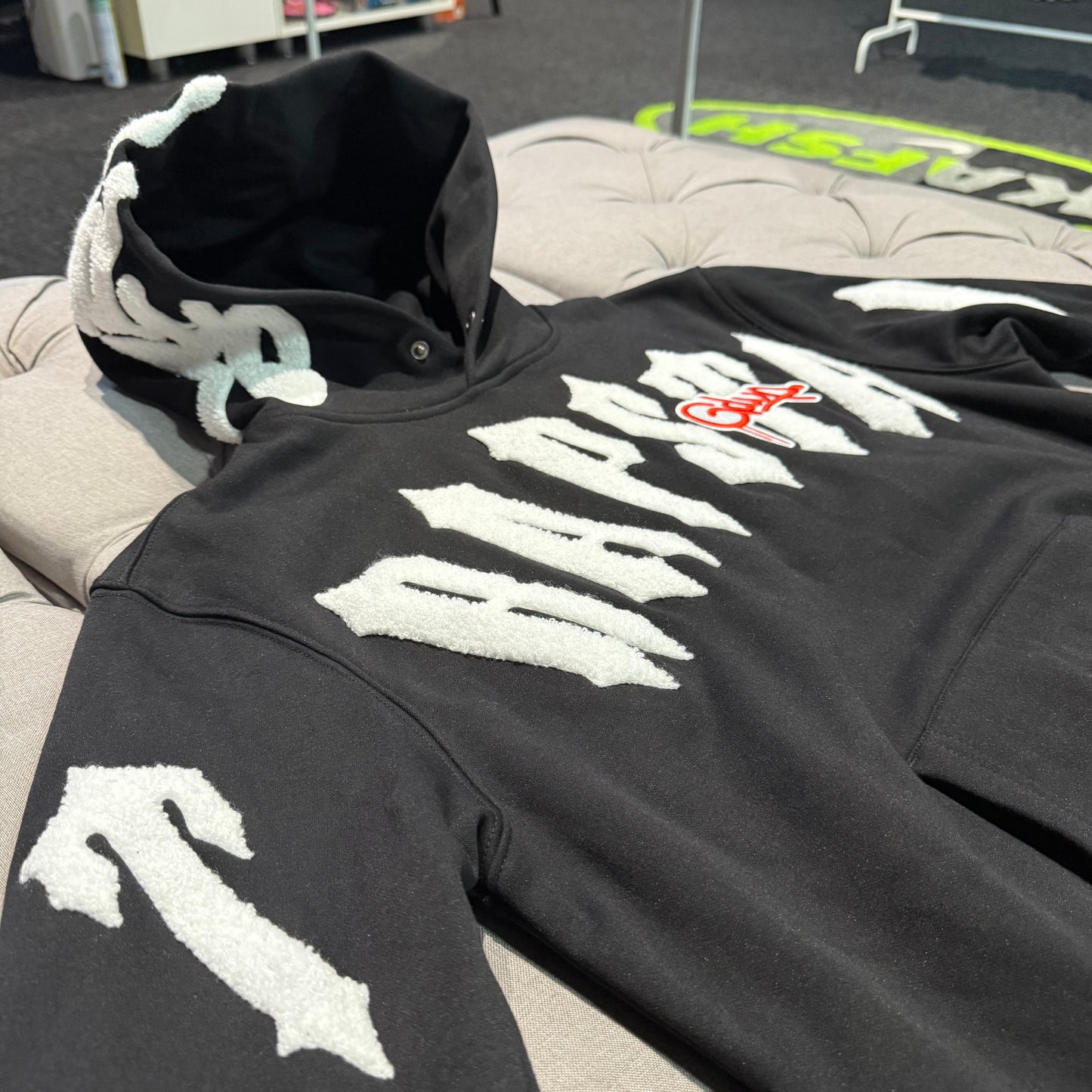 Geedup x Trapstar Handstyle x Irongate Arch Hoodie 'Black White' (Brand New)