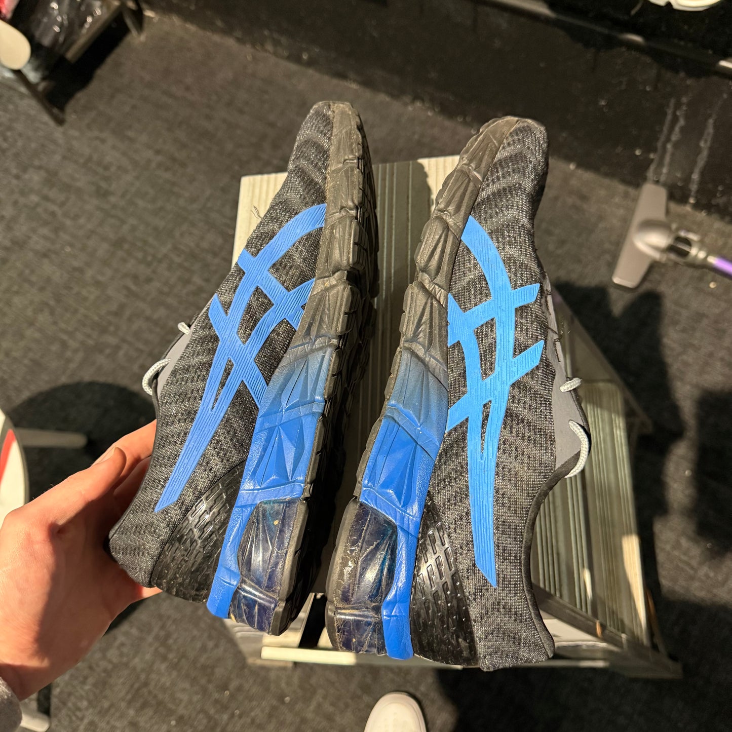Asics Gel-Quantum 180 5 'Black Grey Electric Blue' (Second hand)