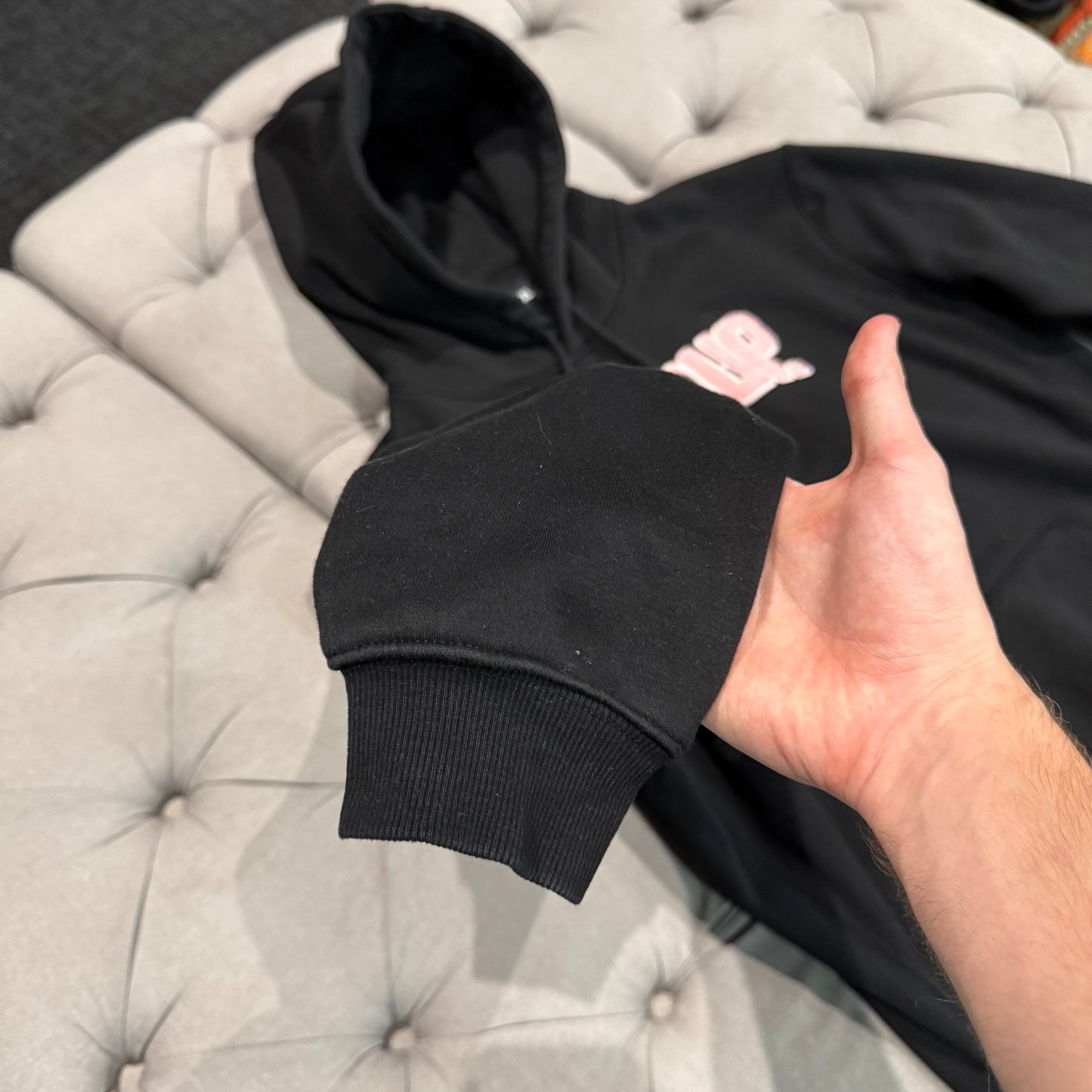 Geedup Play For Keeps Hoodie 'Pink Black' (Second hand)