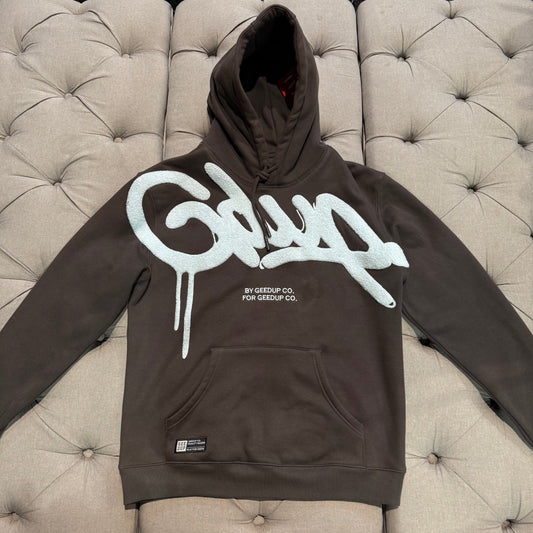 Geedup Handstyle Hoodie 'Graphite Pale Blue' (Second hand)