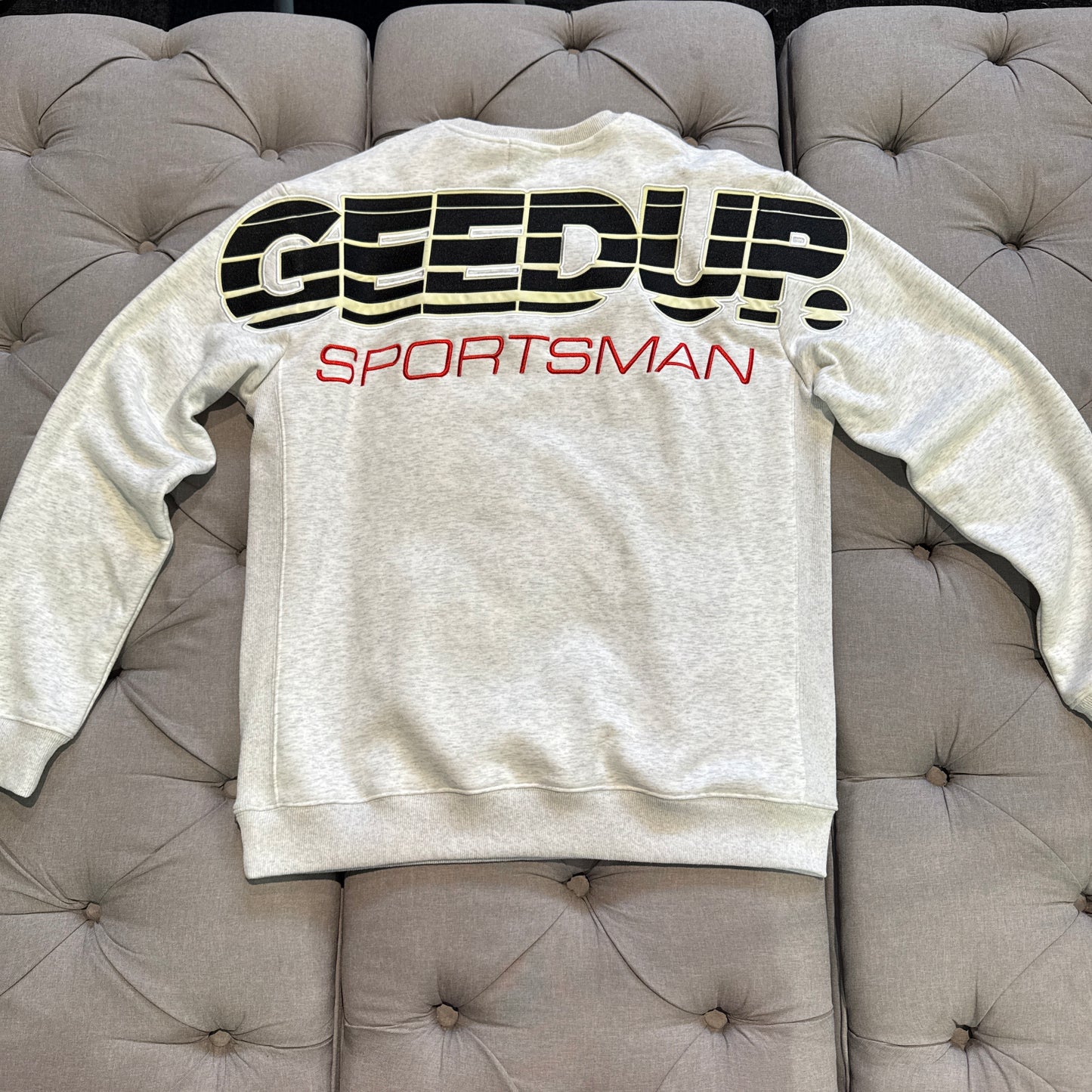 Geedup Sportsman Crewneck 'Marle White Black' (Second hand)