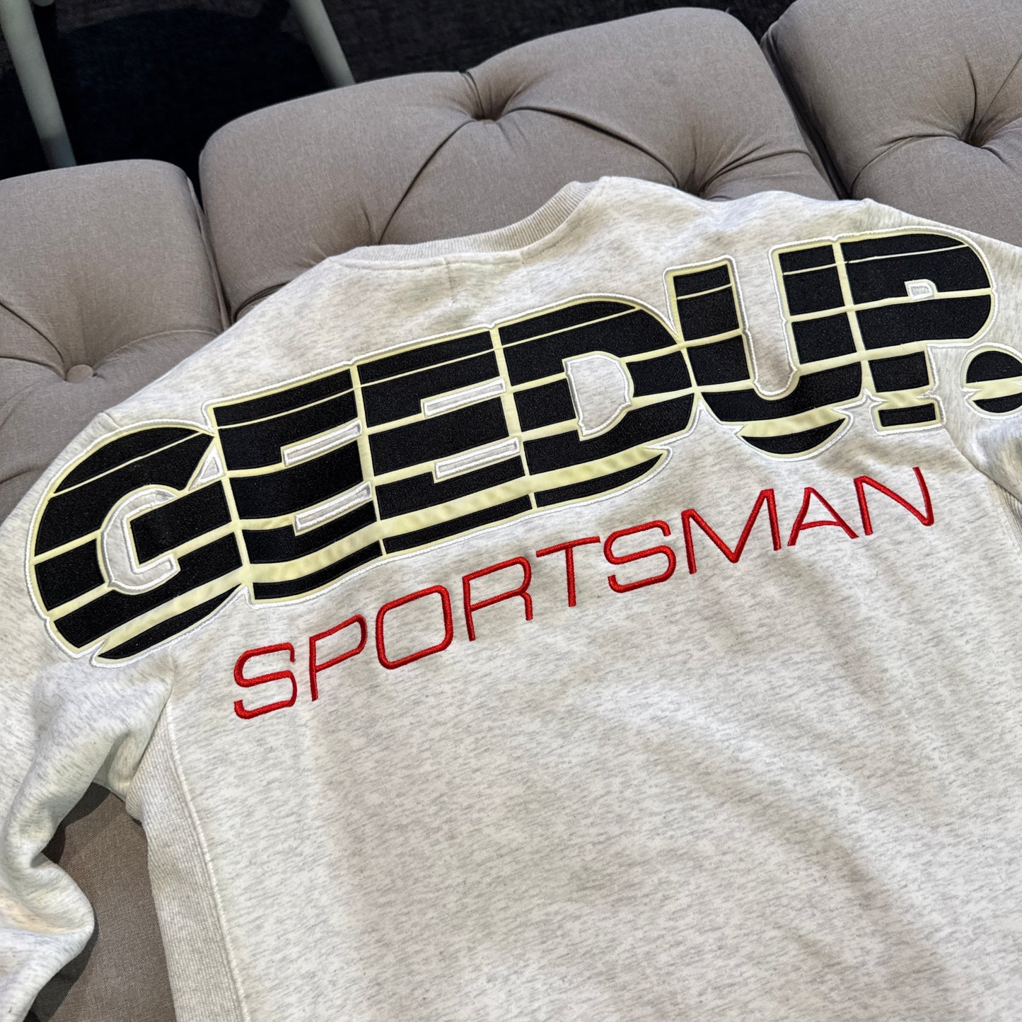 Geedup Sportsman Crewneck 'Marle White Black' (Second hand)
