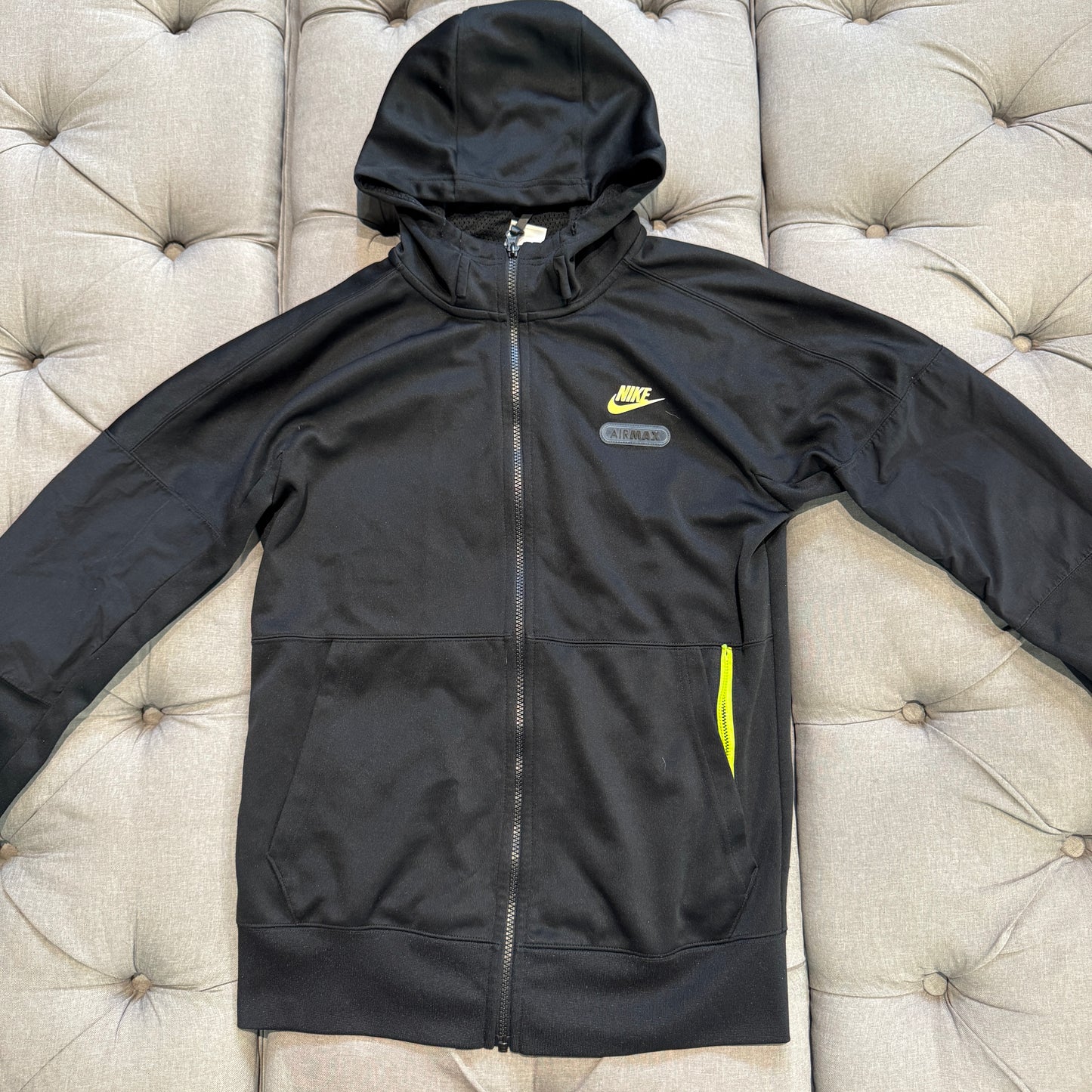 Nike Air Max Zip-Up Jacket 'Neon Green Black' (Second hand)