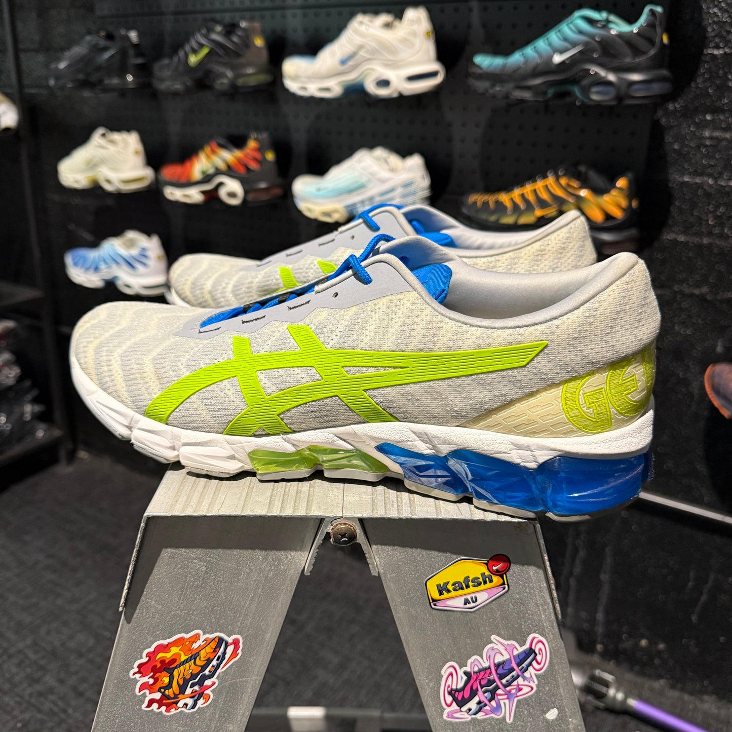 Asics Gel-Quantum 180 5 'Grey Blue Neon' (Second hand)