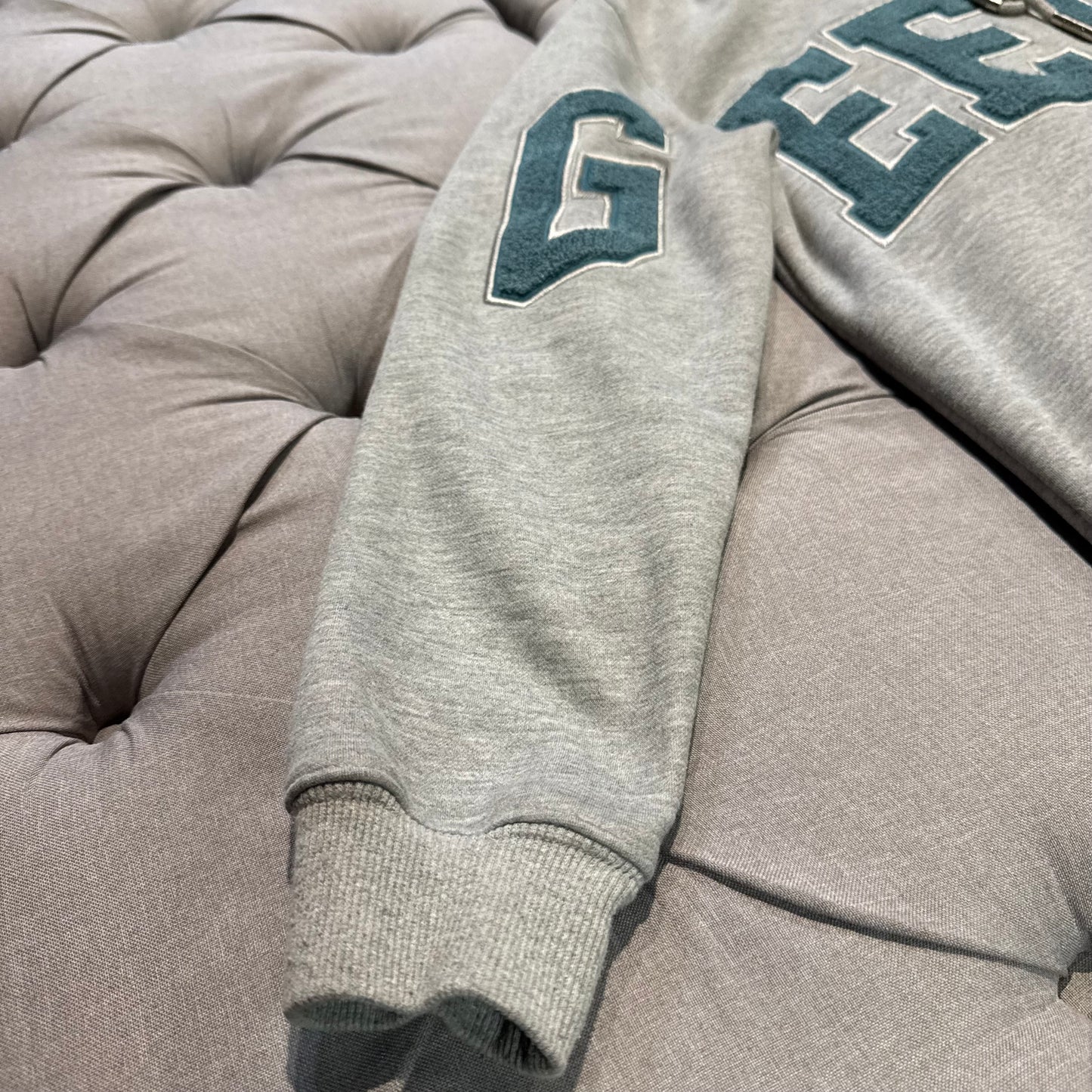Geedup Team Logo Hoodie 'Grey Teal' (Second hand)