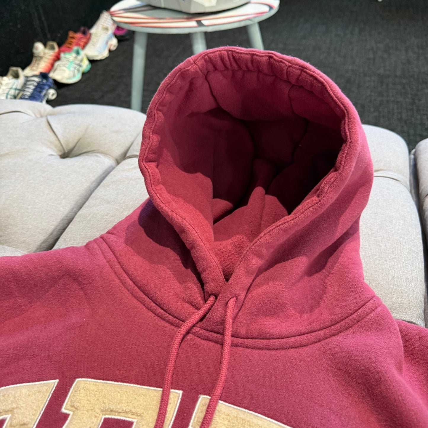 Geedup Team Logo Hoodie (Old Model) 'Maroon Cream' (Second hand)