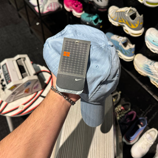 Nike Dri-Fit Box Logo Swoosh 'Divers Blue' Cap (2002) (Brand New)