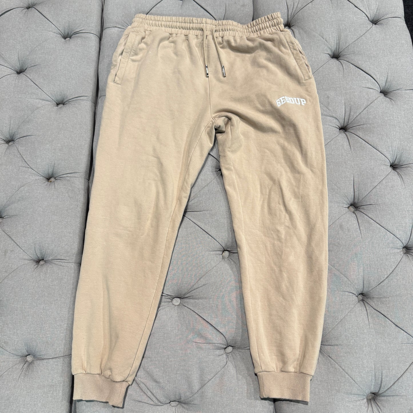 Geedup Small Logo Track Pants 'Brown' (Second hand)