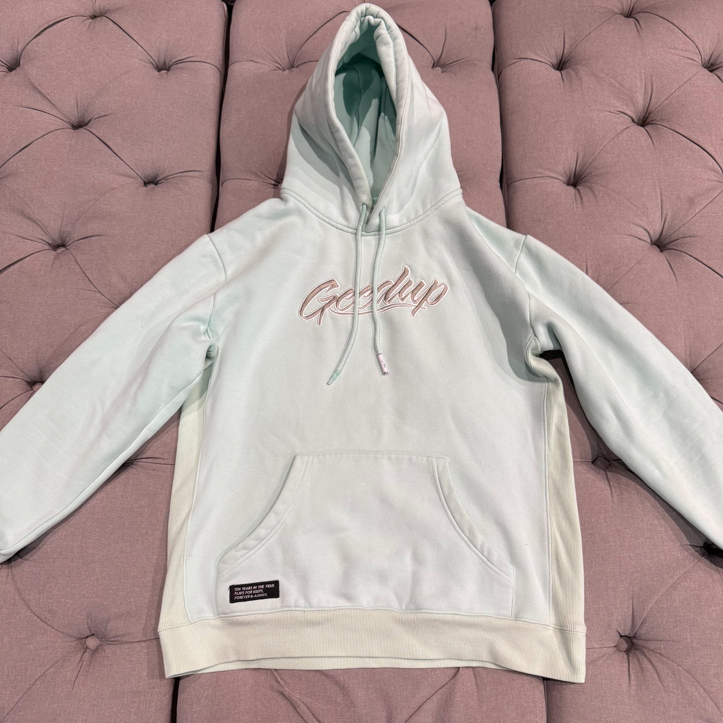 Geedup Jersey Logo Hoodie 'Tiffany' (Second hand)