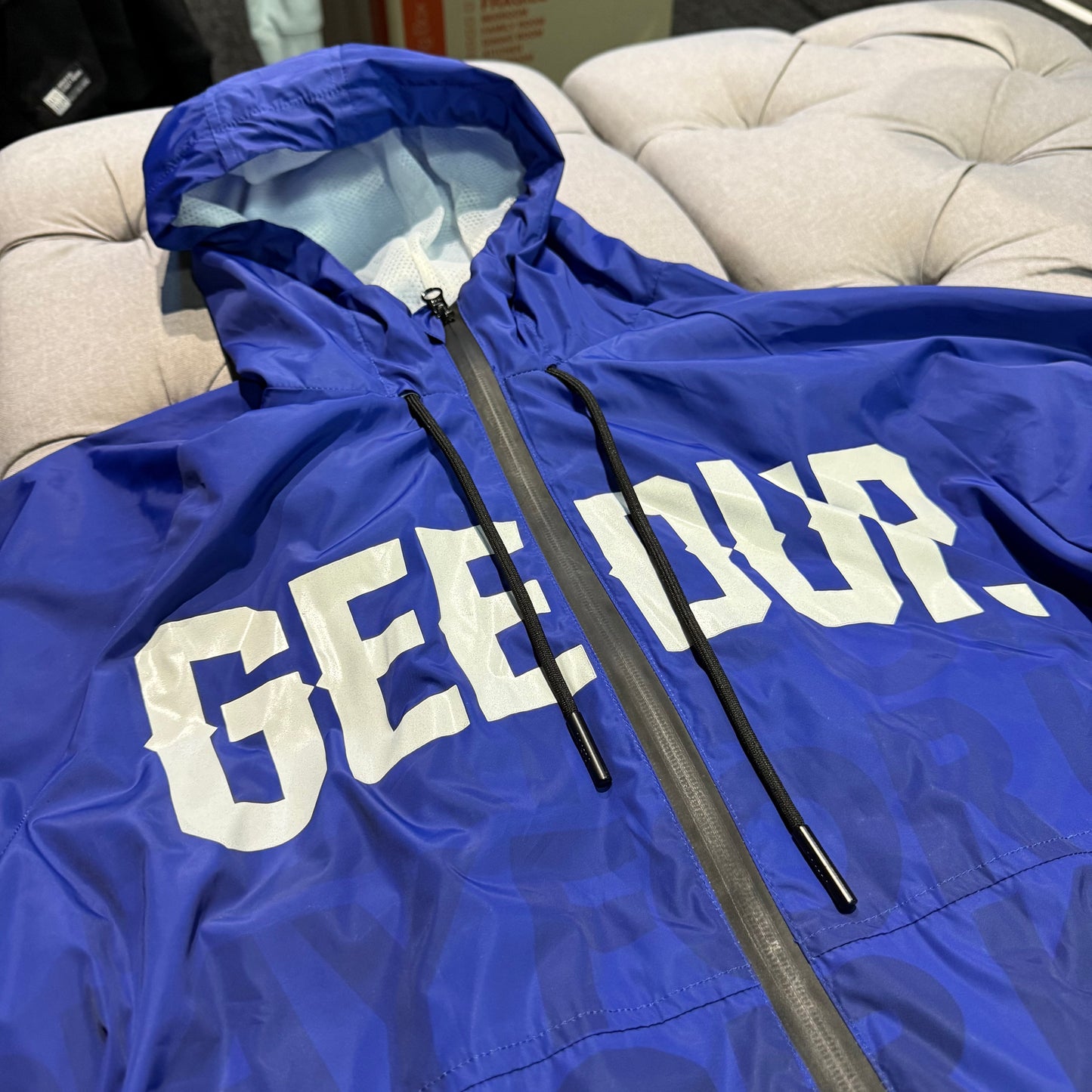 Geedup PFK Spray Jacket 'Blue White' (Second hand)