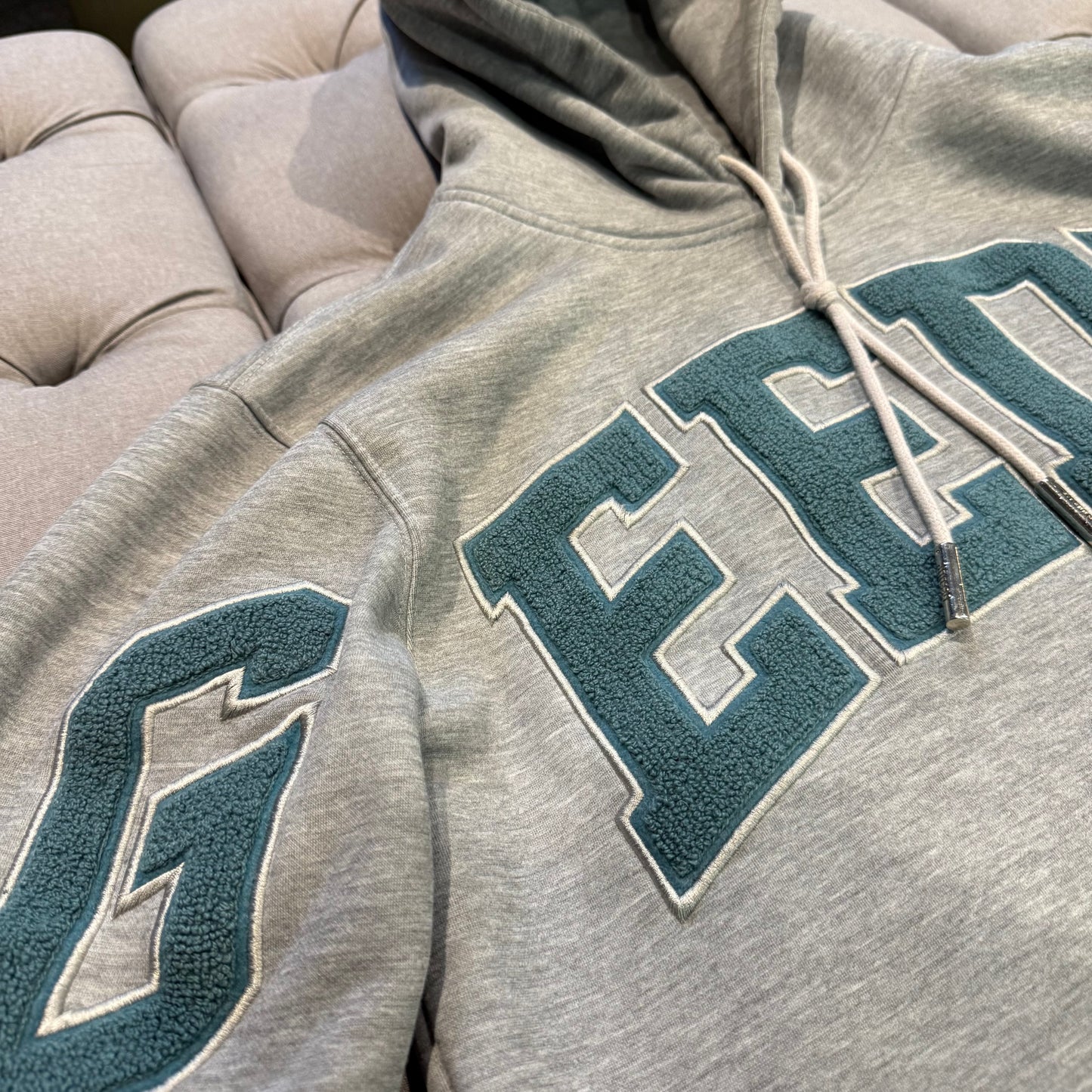 Geedup Team Logo Hoodie 'Grey Teal' (Second hand)