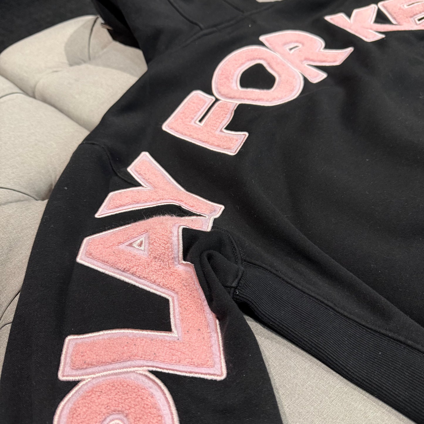 Geedup Play For Keeps Hoodie 'Pink Black' (Second hand)