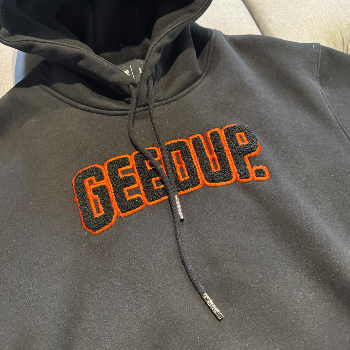 Geedup Play For Keeps Hoodie 'Black Orange' (Second hand)