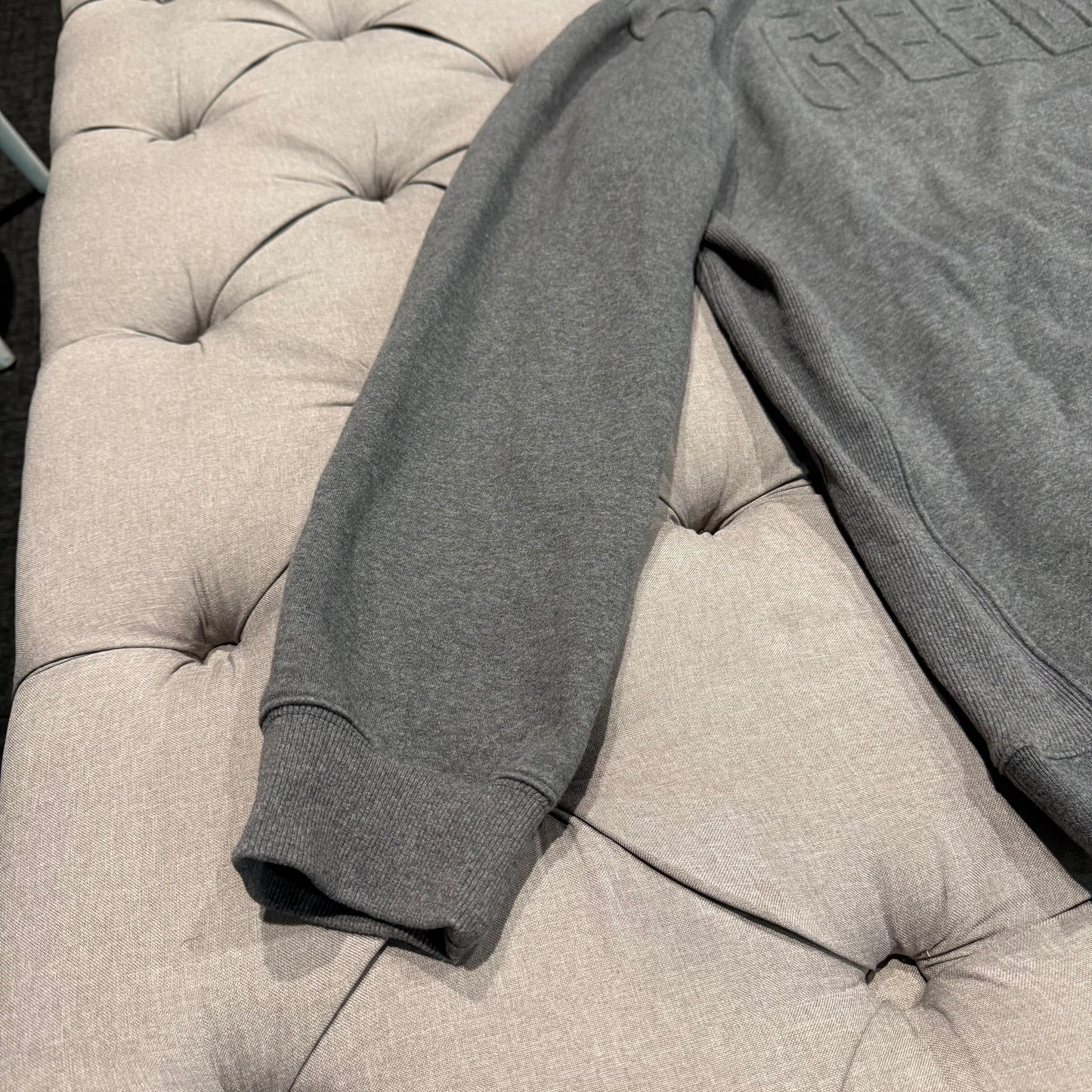 Geedup Embossed Logo Play For Keeps Crewneck 'Ash Grey' (Second hand)