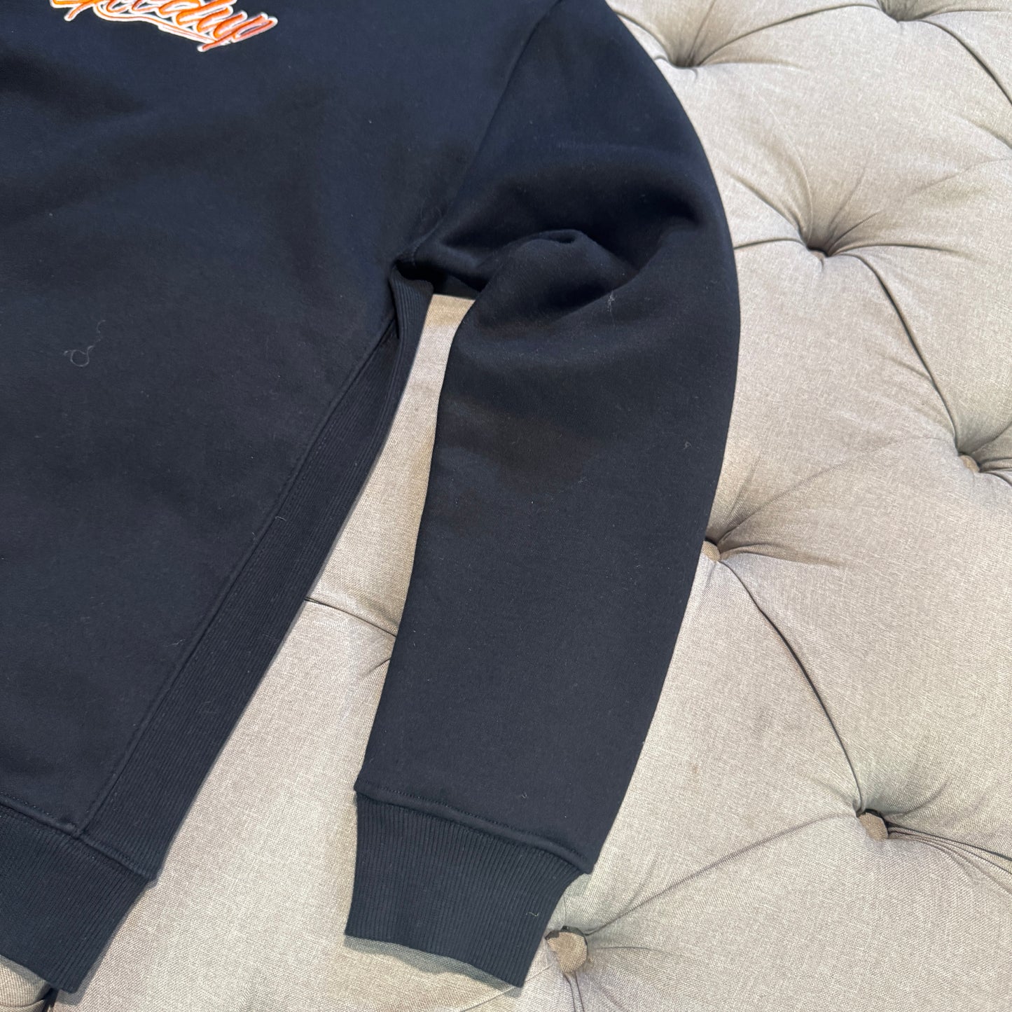 Geedup OS Script Crewneck 'Black Orange' (Second hand)