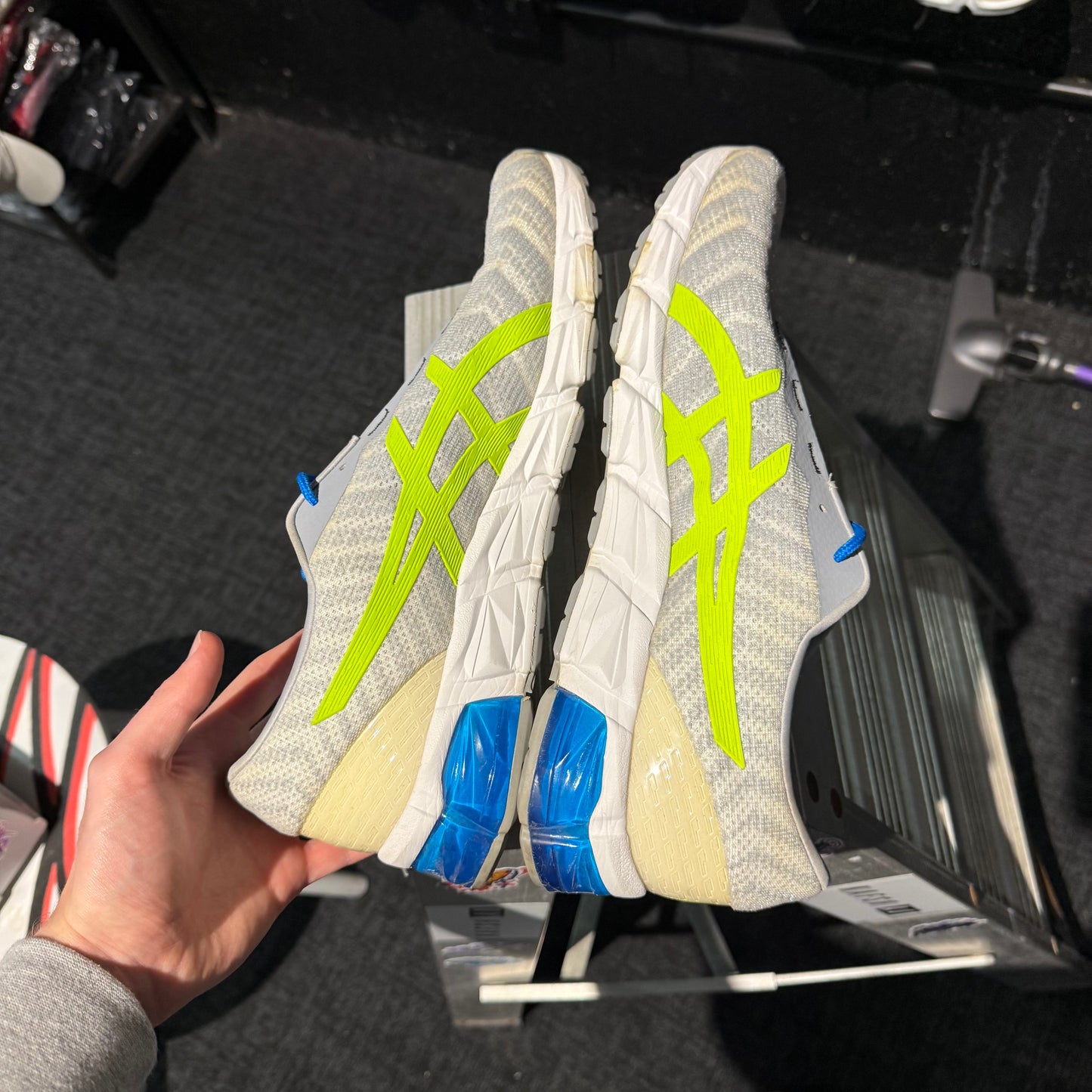 Asics Gel-Quantum 180 5 'Grey Blue Neon' (Second hand)
