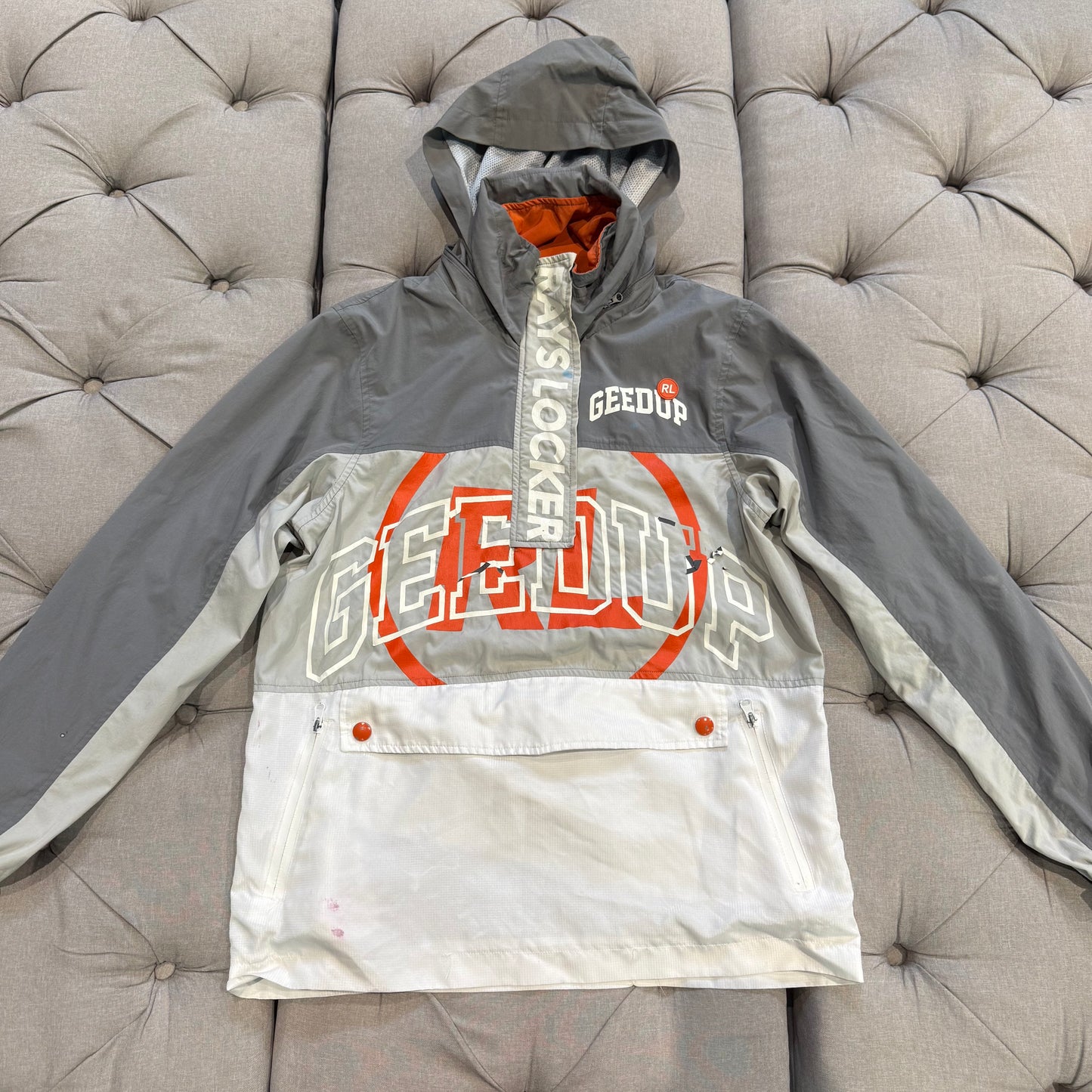Geedup X Rays Locker Jacket 'Grey Orange' (Second hand)
