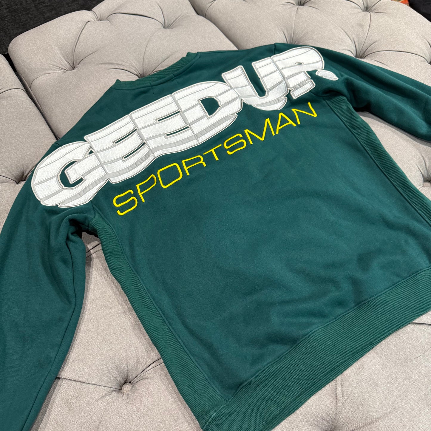 Geedup Sportsman Crewneck 'Pine Green Yellow' (Second hand)