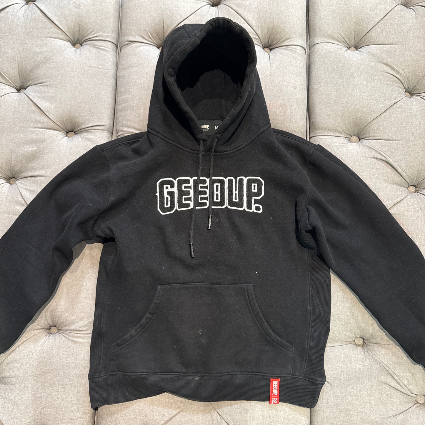 Geedup Play For Keeps Hoodie 'Black Black White' (Second hand)