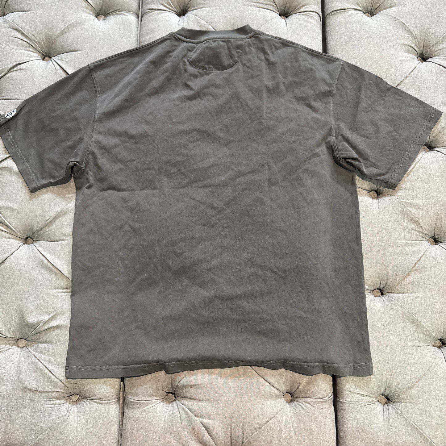 Geedup Stitched Logo T-shirt 'Dark Grey Neon' (Second hand)
