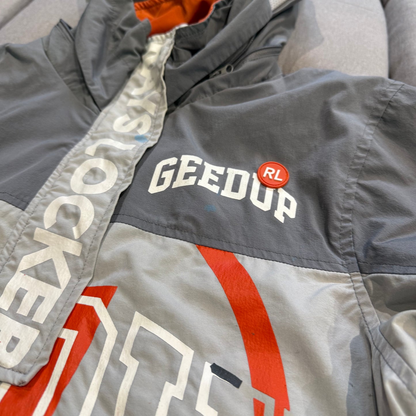 Geedup X Rays Locker Jacket 'Grey Orange' (Second hand)