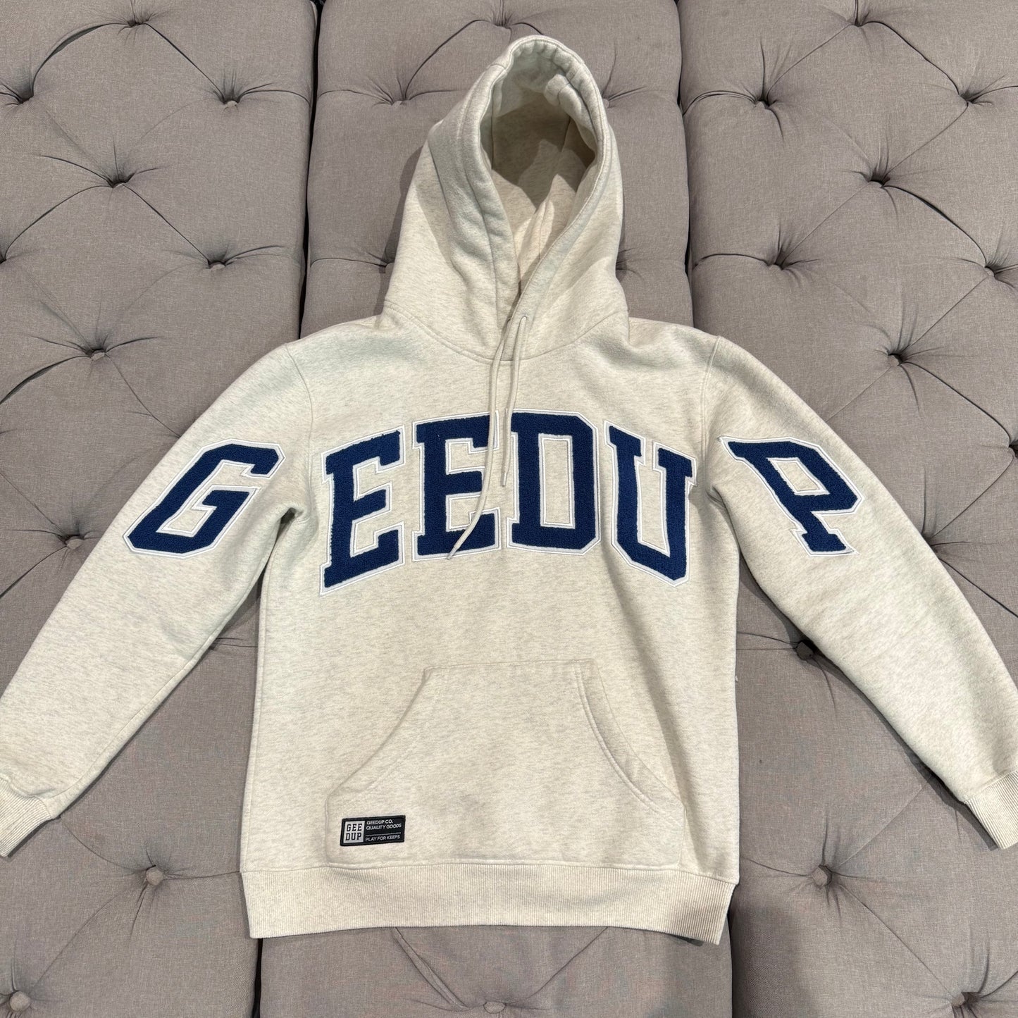Geedup Team Logo Hoodie 'Marle Cream Blue' (Second hand)