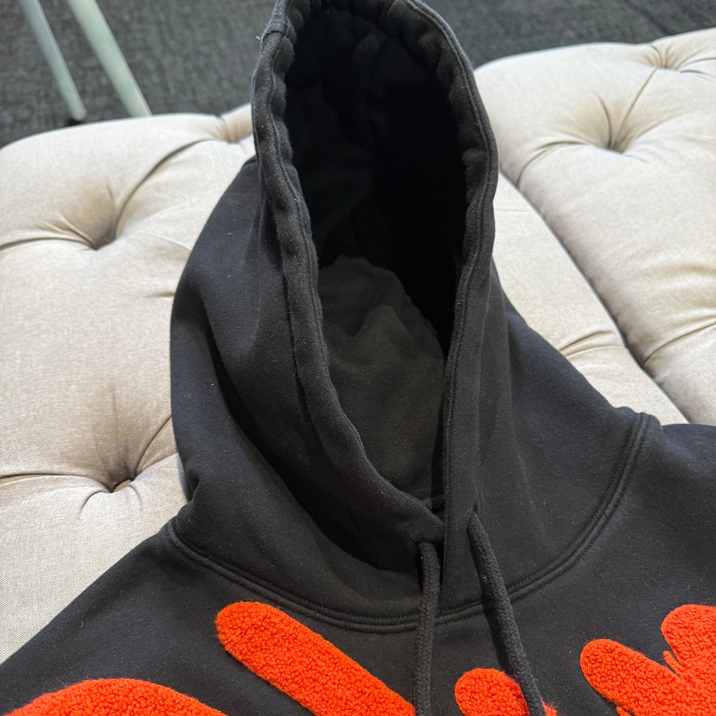 Geedup Handstyle Hoodie 'Black Burnt Orange' (Second hand)