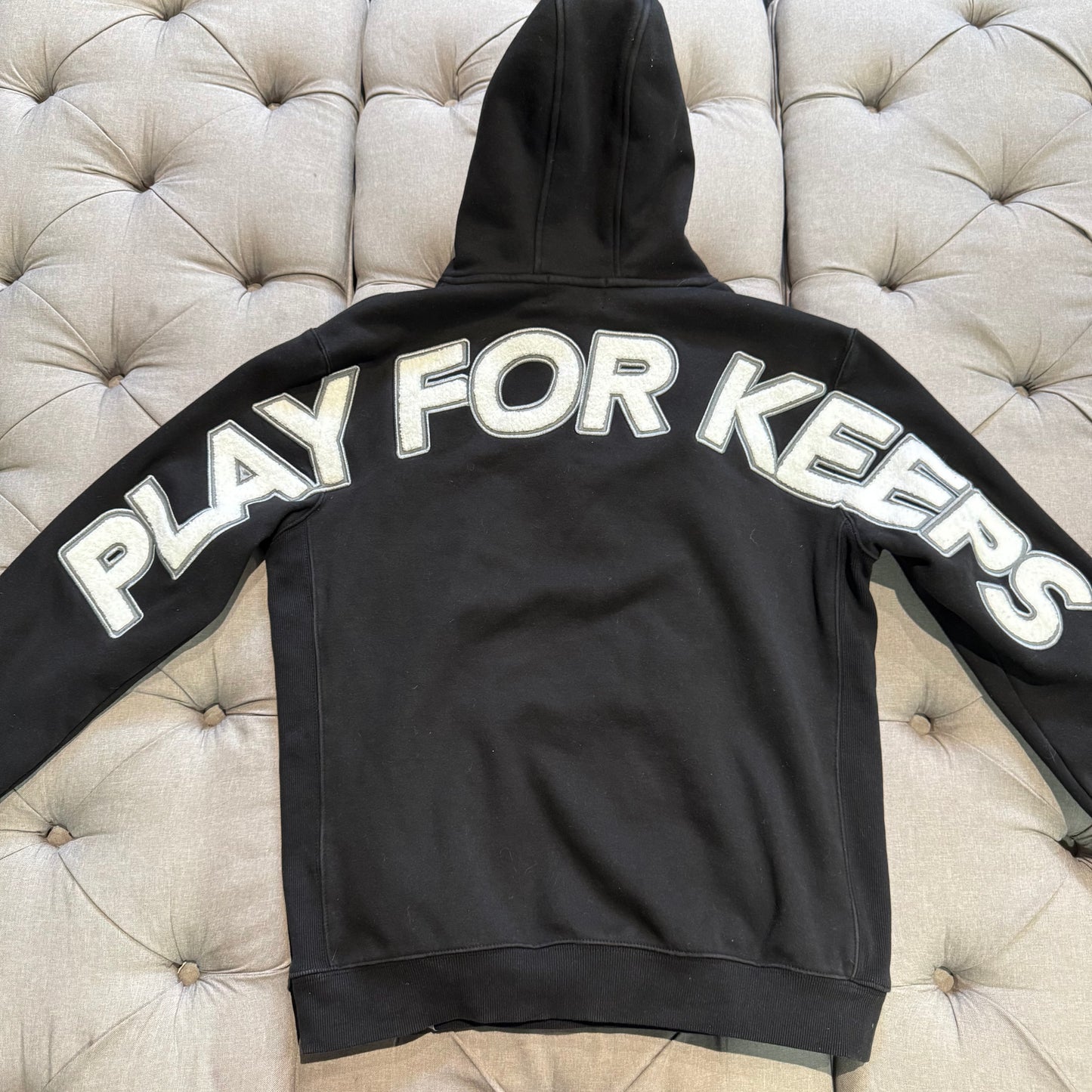 Geedup Play For Keeps Hoodie 'Black White' (Second hand)