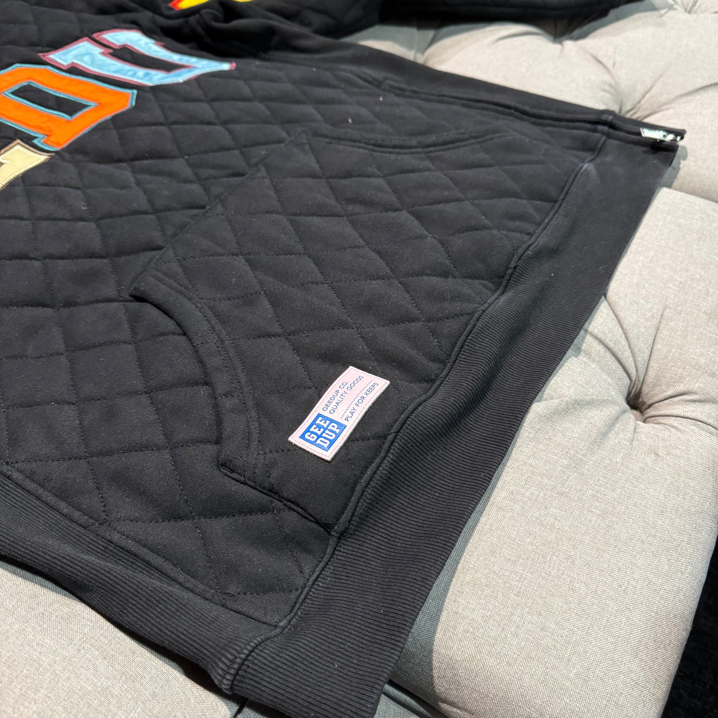 Geedup Team Logo Hoodie 'Holy Grail Multi Color 2.0 Quilt' (Second hand)