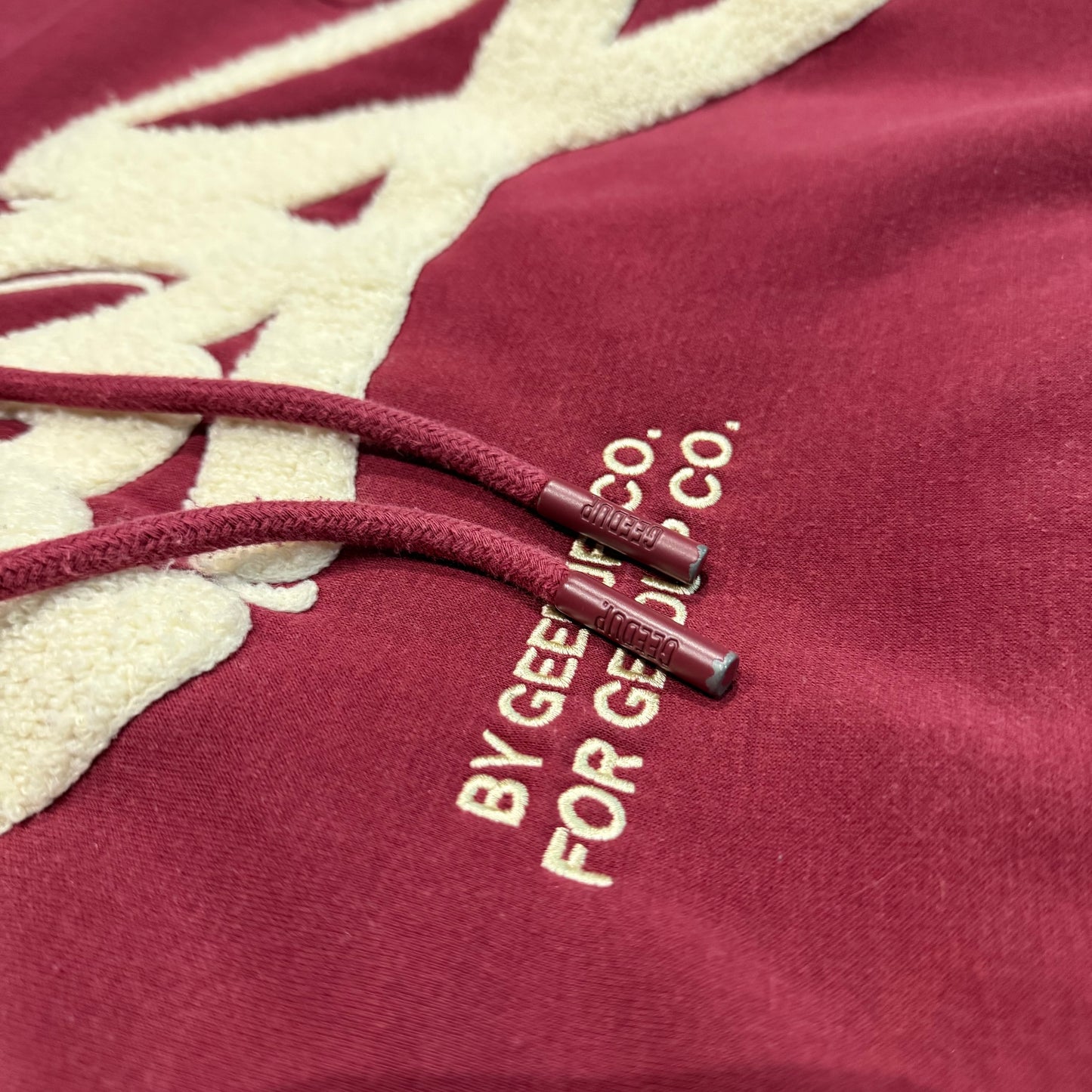 Geedup Handstyle Hoodie 'Maroon Cream' (Second hand)