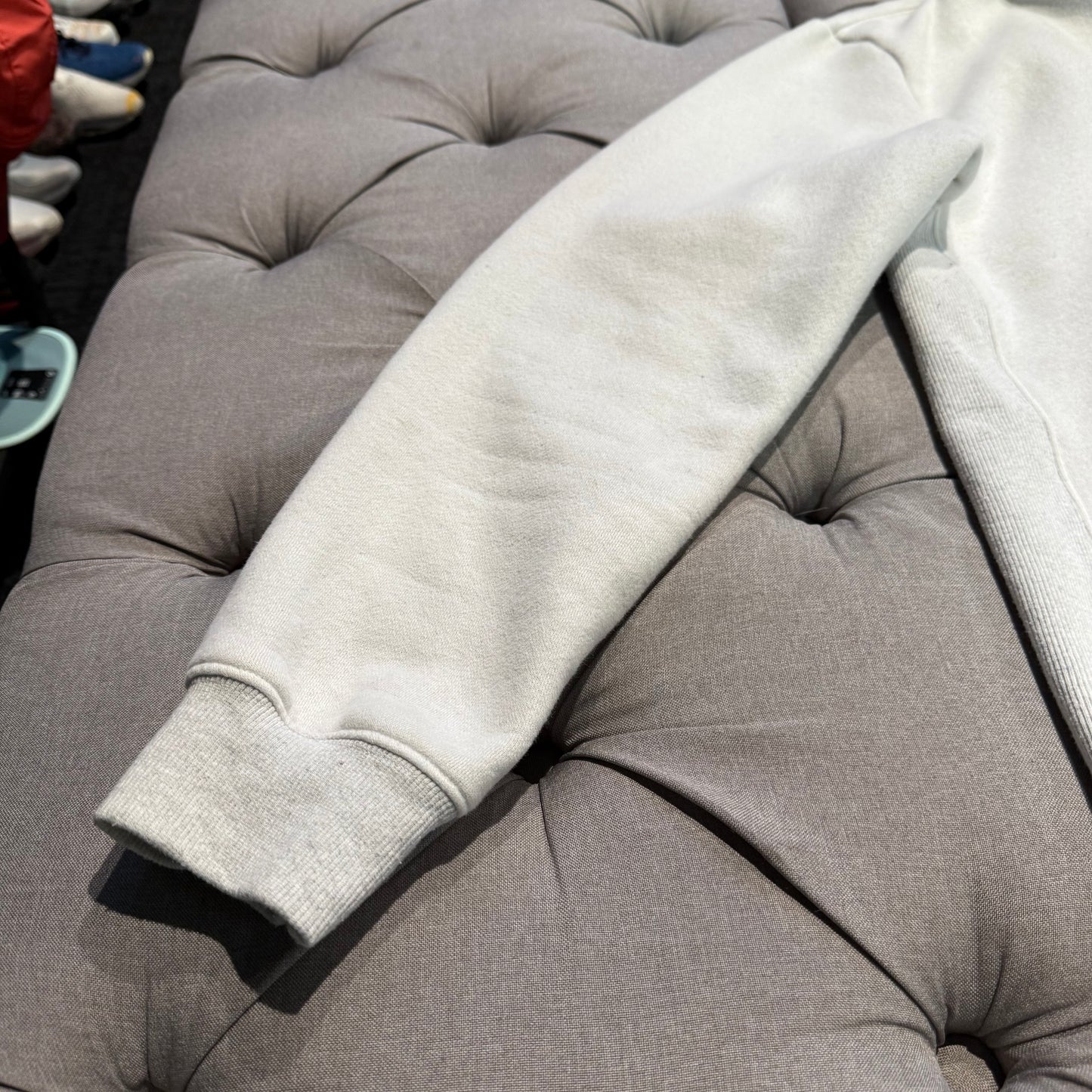 Geedup Play For Keeps Hoodie 'White Marle Blue' (Second hand)