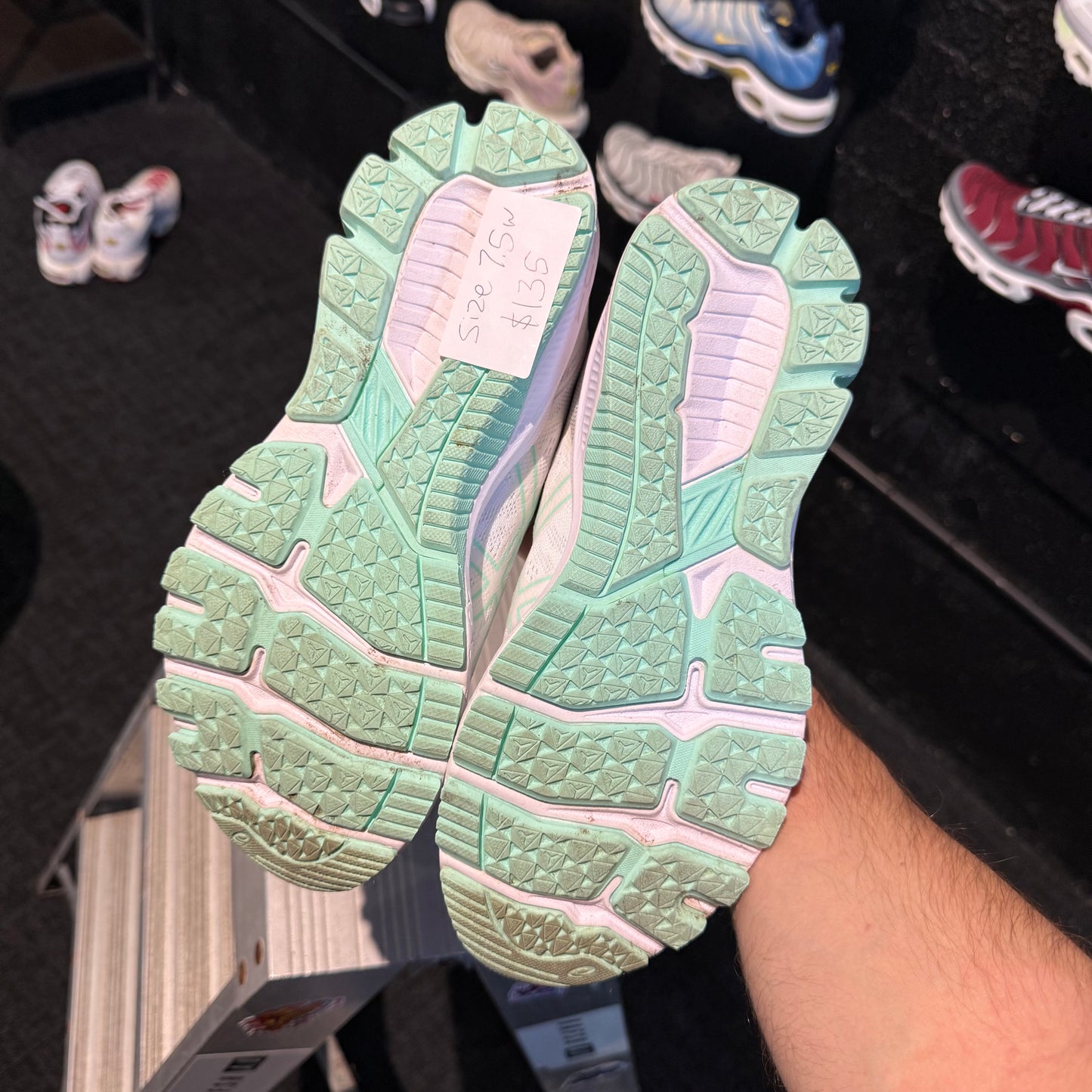 Asics GT-1000 White/Pure Silver Aqua Mint (Second hand)