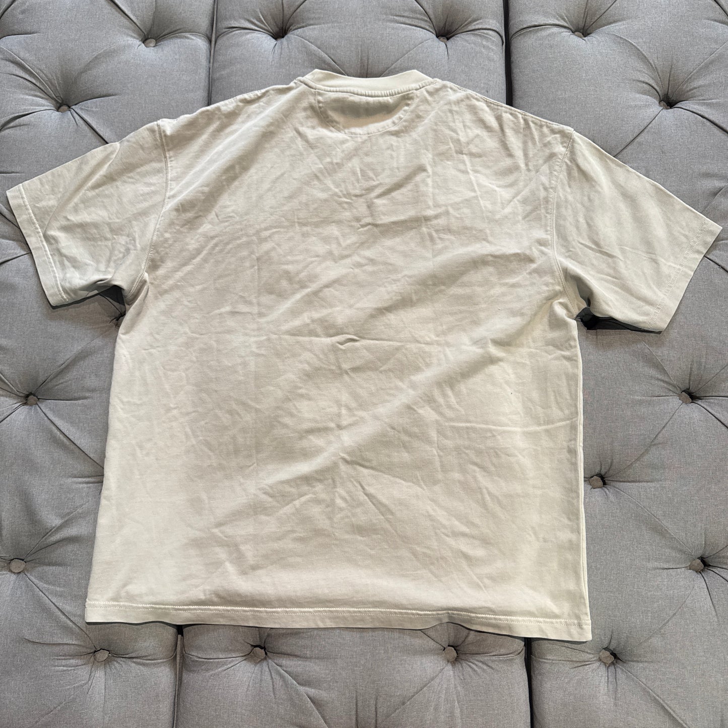 Geedup Stitched Logo T-shirt 'Light Brown' (Second hand)