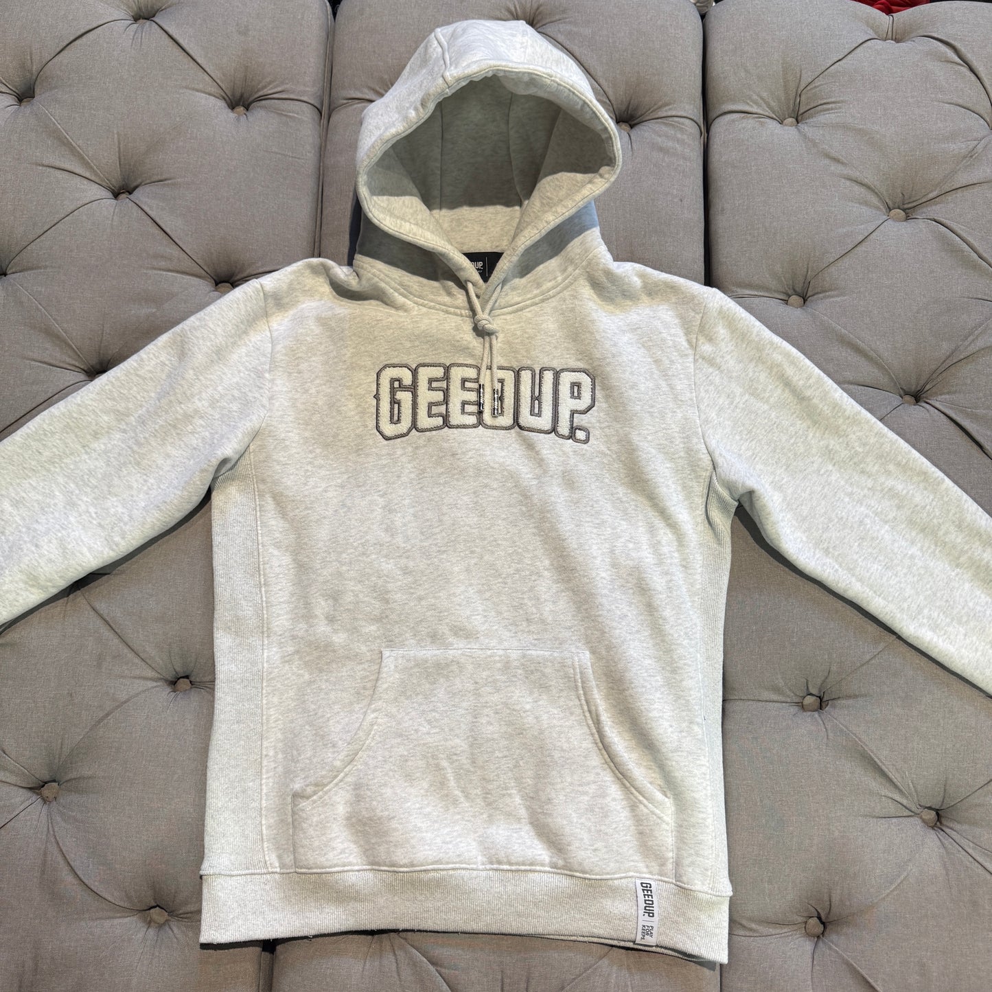 Geedup Play For Keeps Hoodie 'Marle White Grey' (Second hand)