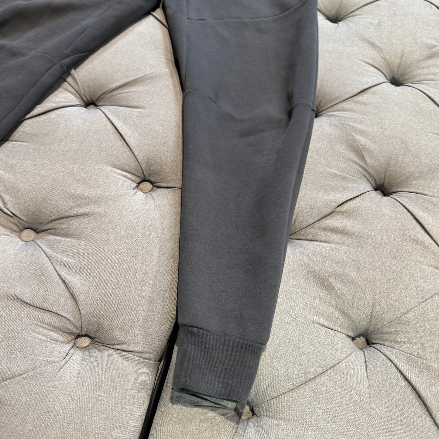 Nike Tech Fleece Track Pants 'Dark Grey/Neon Green' (Second hand)