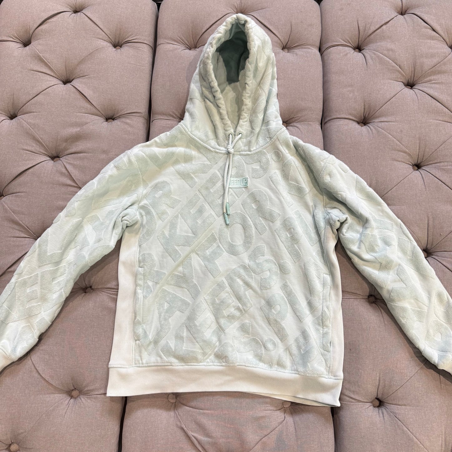 Geedup Monogram Play For Keeps Hoodie 'Teal' (Second hand)