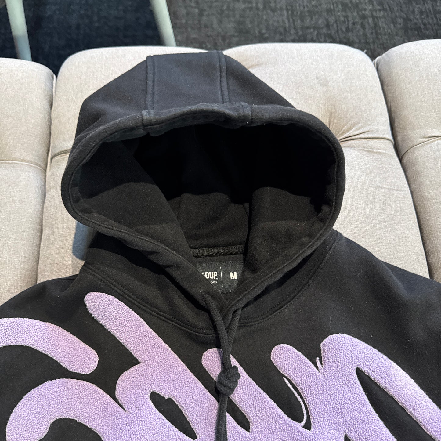 Geedup Handstyle Hoodie 'Black Lavender Purple' (Second hand)