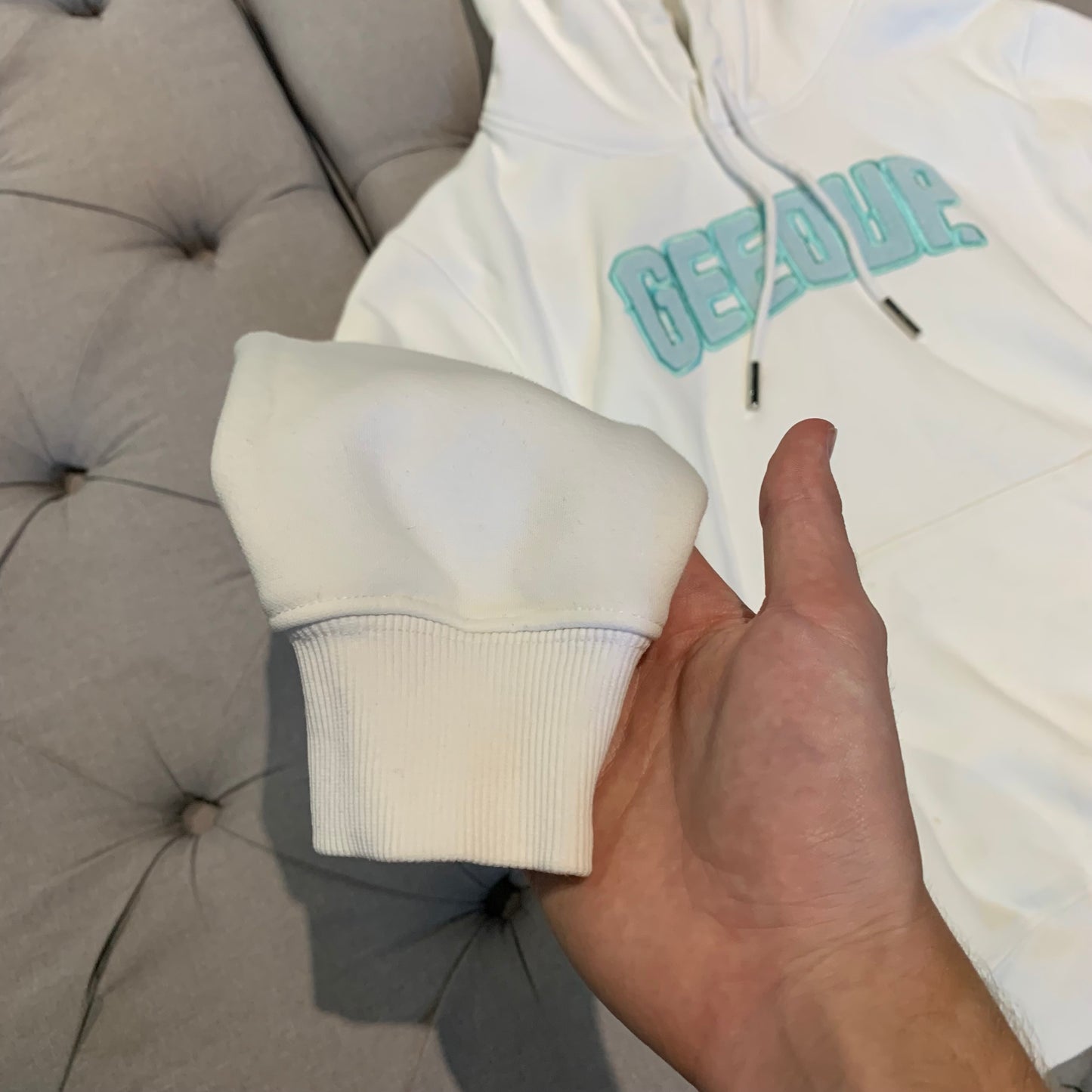 Geedup Play For Keeps Hoodie ‘Bone Teal’ (Second hand)