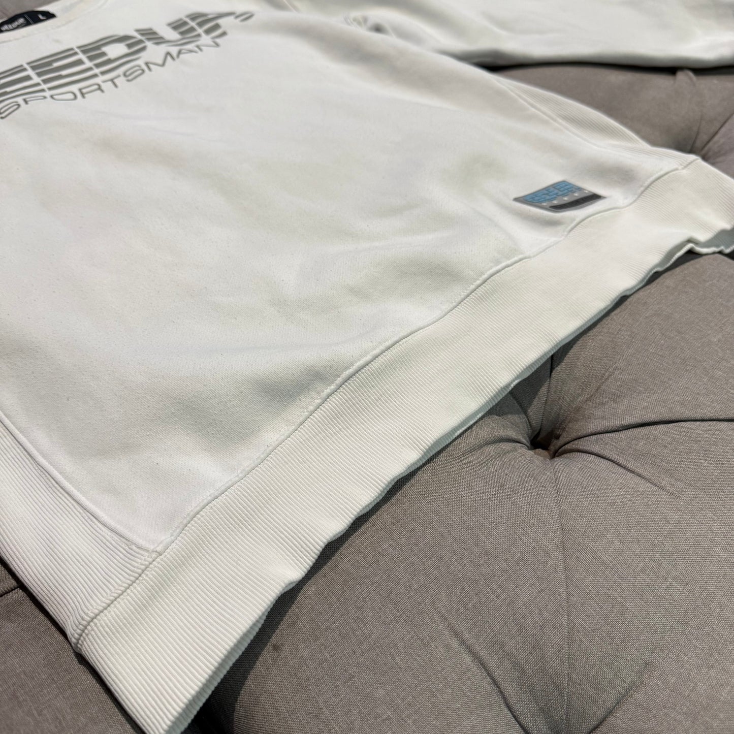 Geedup Sportsman Crewneck 'White Grey' (Second hand)