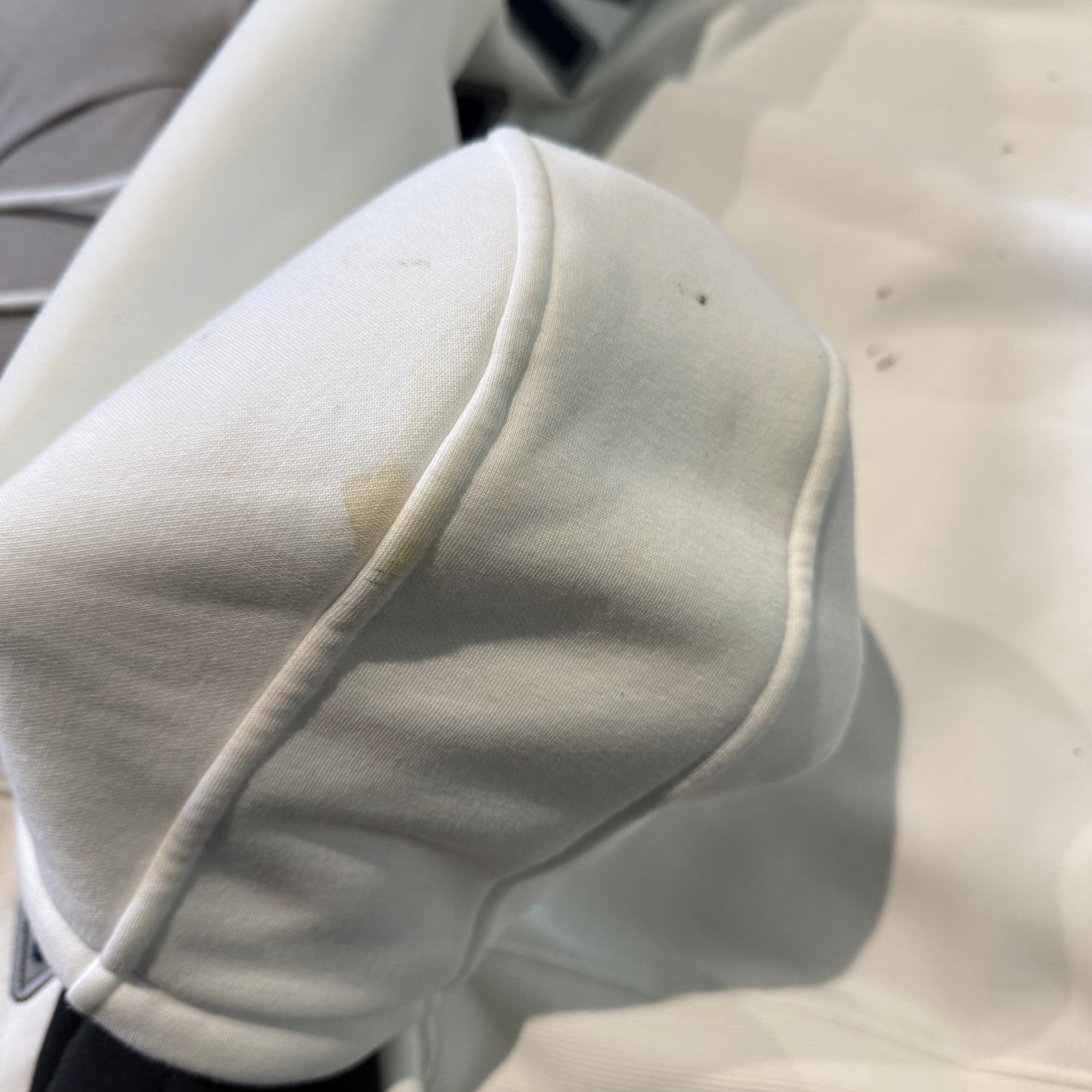 Geedup Play For Keeps Hoodie 'White Navy Blue' (Second hand)