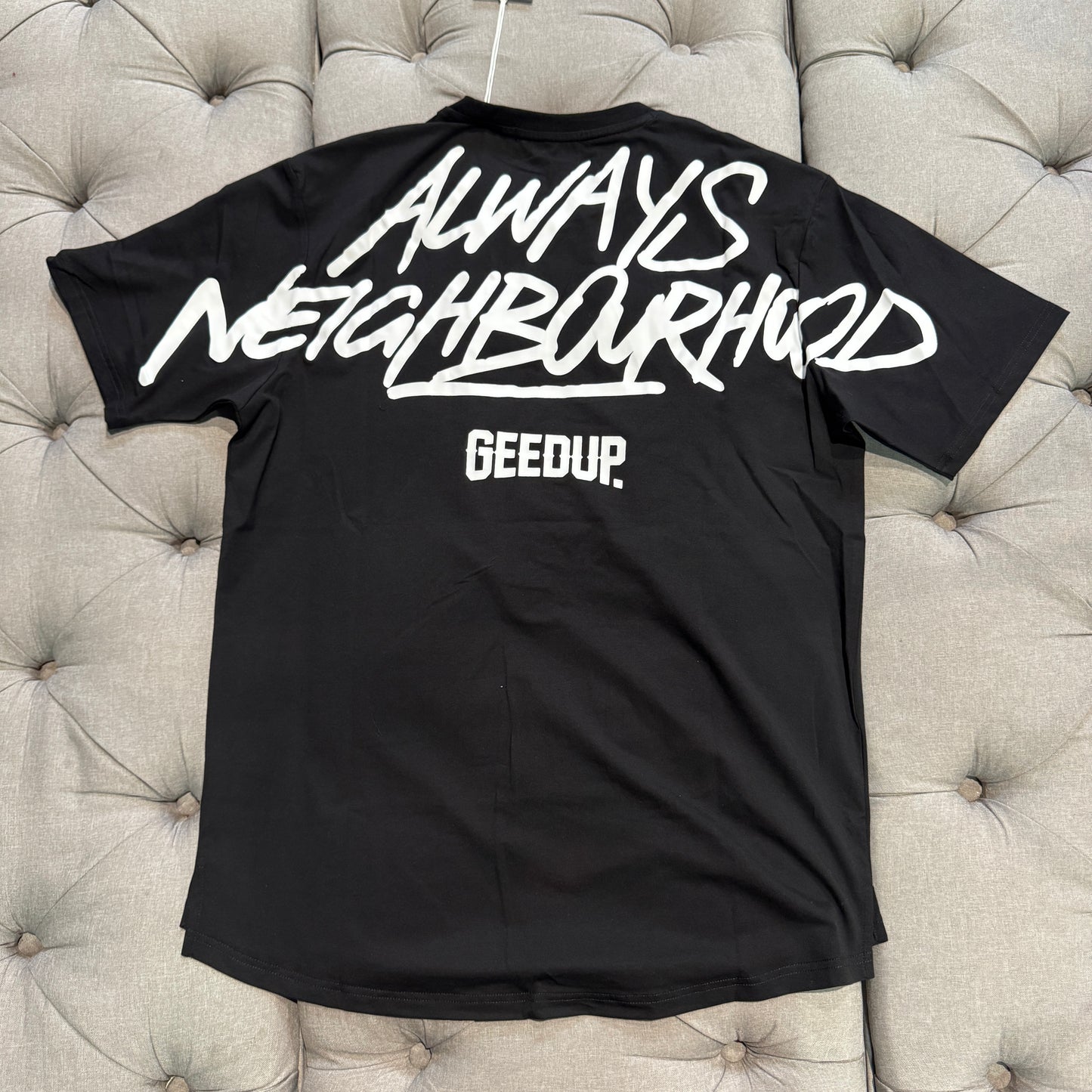 Geedup Always Neighbourhood T-Shirt 'Black White' (Brand New)