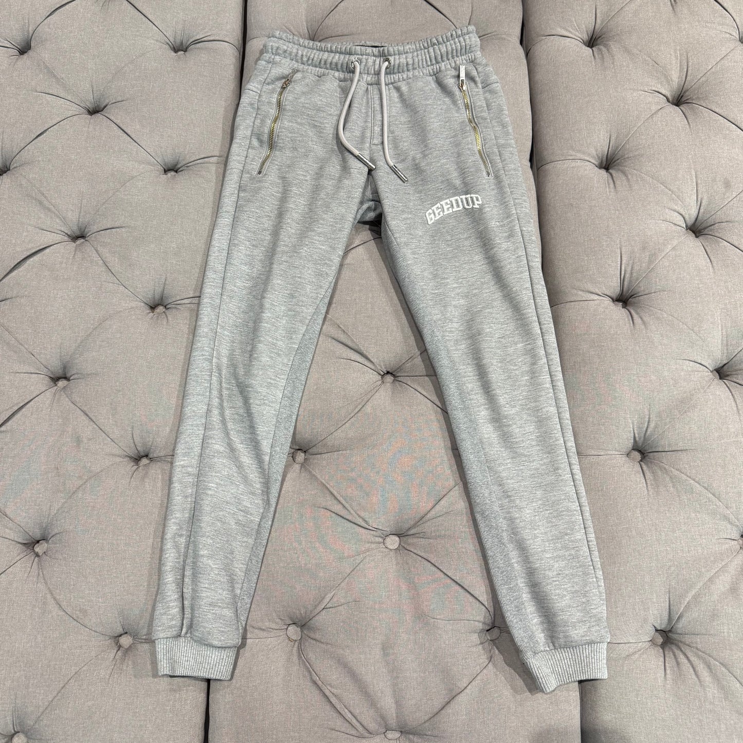 Geedup Small Logo Track Pants 'Grey' (Second hand)