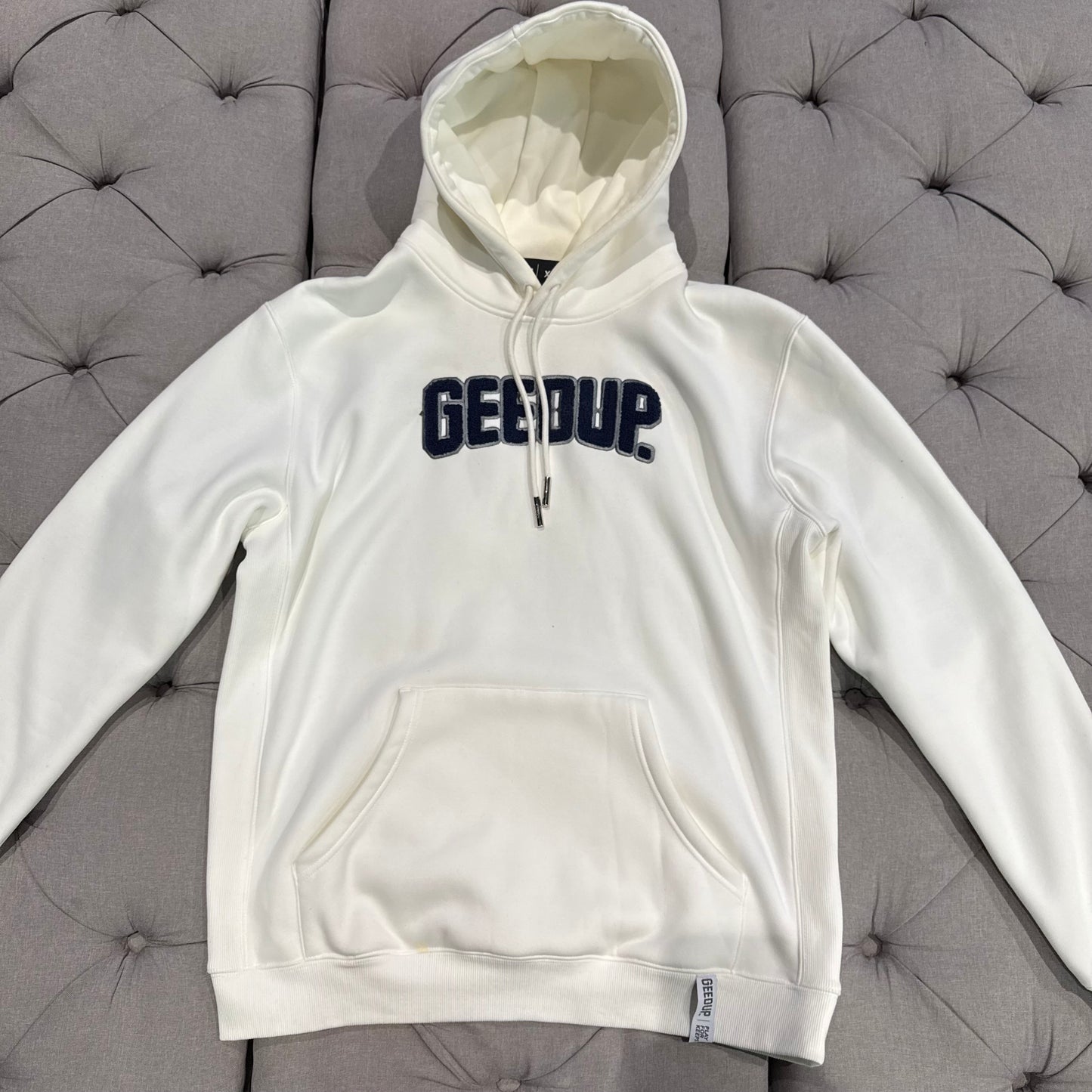 Geedup Play For Keeps Hoodie 'Cream Navy' (Second hand)