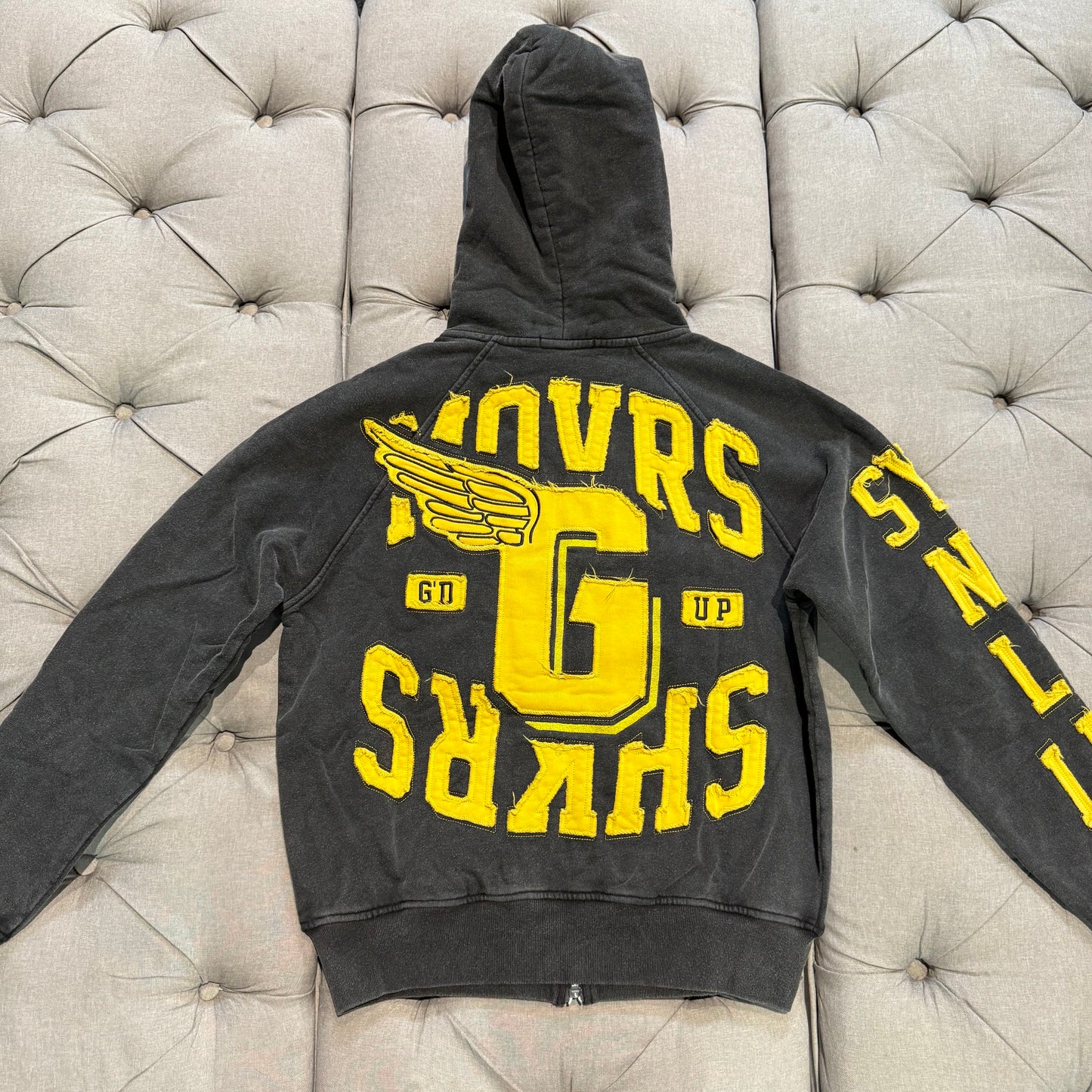 Geedup Movers & Shakers Jacket 'Washed Black/Yellow' (Brand New)