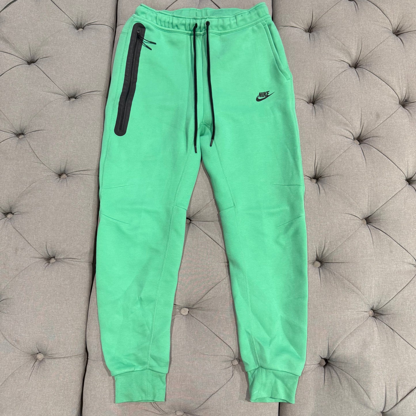 Nike Tech Fleece Hoodie Neon Lime Green Track Pants (Second hand)