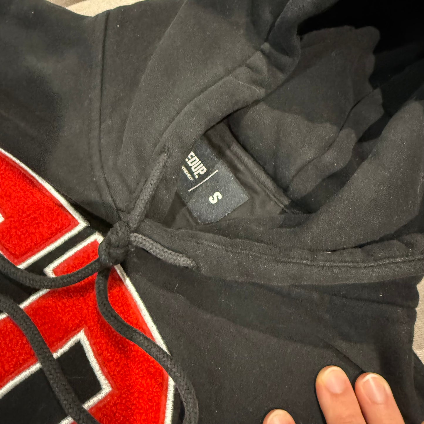 Geedup Team Logo Hoodie 'Black Red' (Second hand)